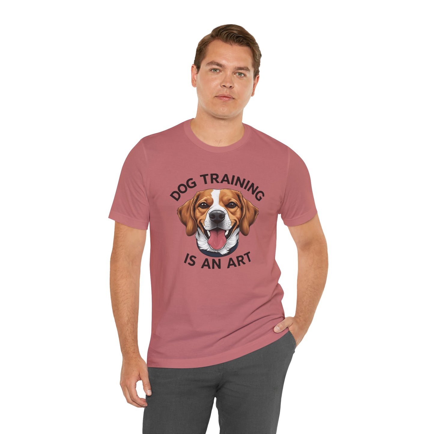 Dog Training is An Art Tee - Unisex Jersey Short Sleeve, Gift for Dog Lovers, Training T-Shirt, Dog Owner Apparel, Cute Canine Shirt