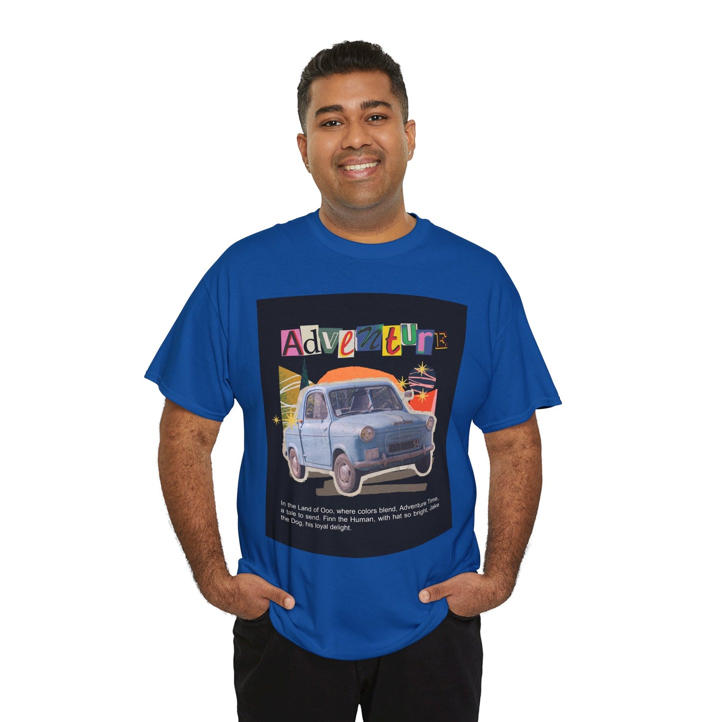 Adventure-Themed Unisex Cotton Tee, Retro Car Graphic Tee, Travel T-Shirt, Gift for Adventurers, Vintage Exploration Top