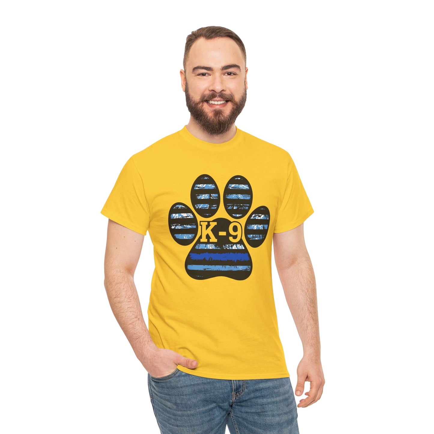 K-9 Paw Print Tee – Unisex Cotton Tee for Dog Lovers, Pet Owners, Animal Rescue Supporters