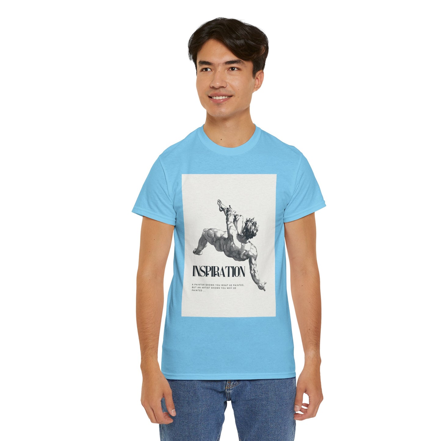 Inspiration Unisex Heavy Cotton Tee, Motivational Shirt, Gift for Artists, Casual Wear, Quote T-Shirt, Birthday Gift