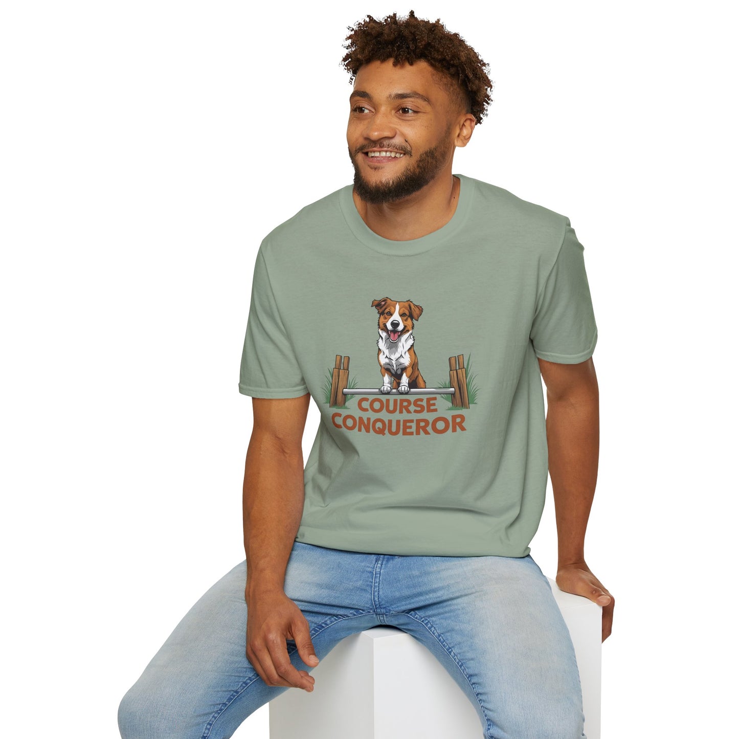 Course Conqueror Dog Training Shirt | Dog Owner Gift, Casual Wear, Funny Pet Apparel, Canine Enthusiast Top