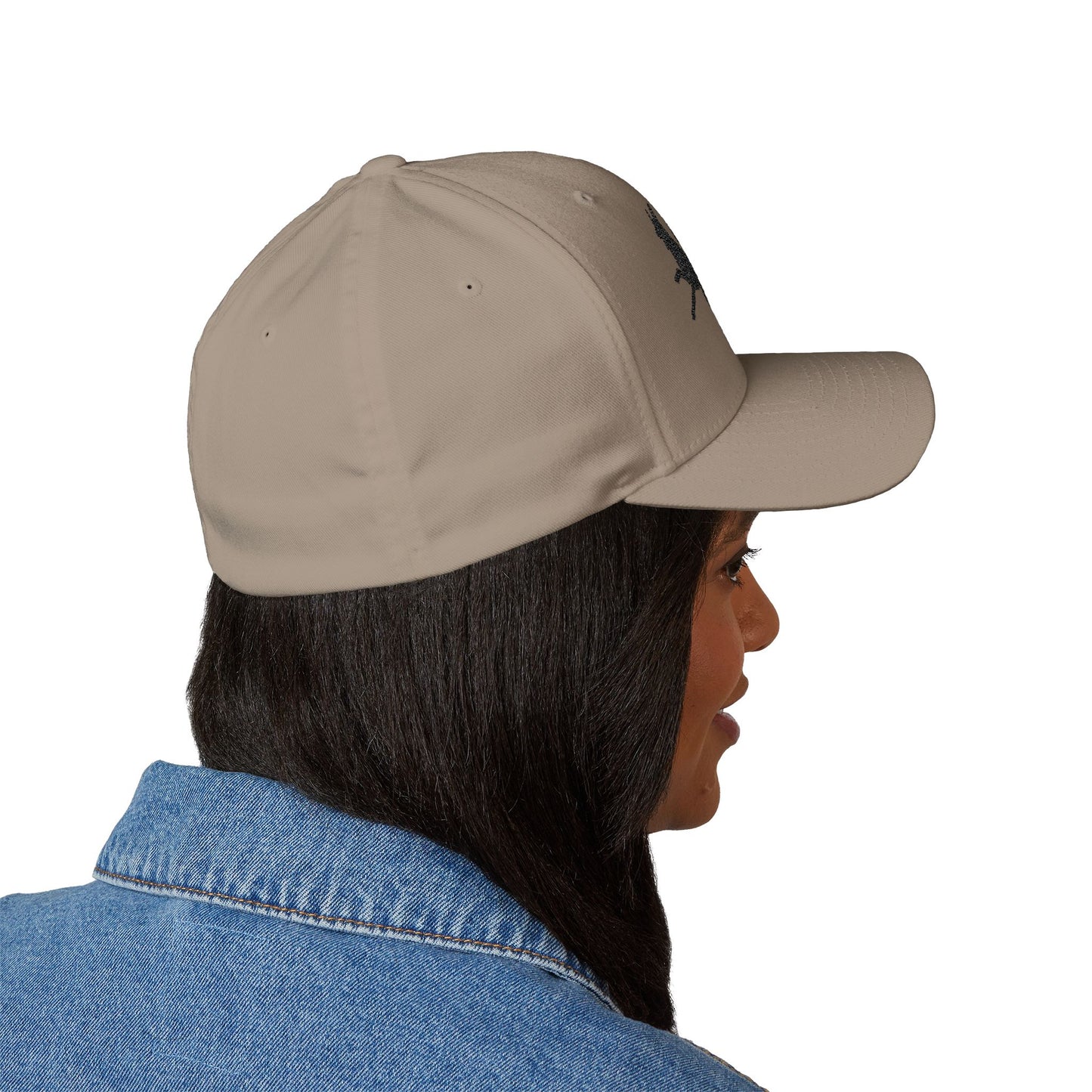 German Shepherd Closed-Back Structured Embroidered Structured Cap  - Courage in the Heart, Loyalty in the Soul