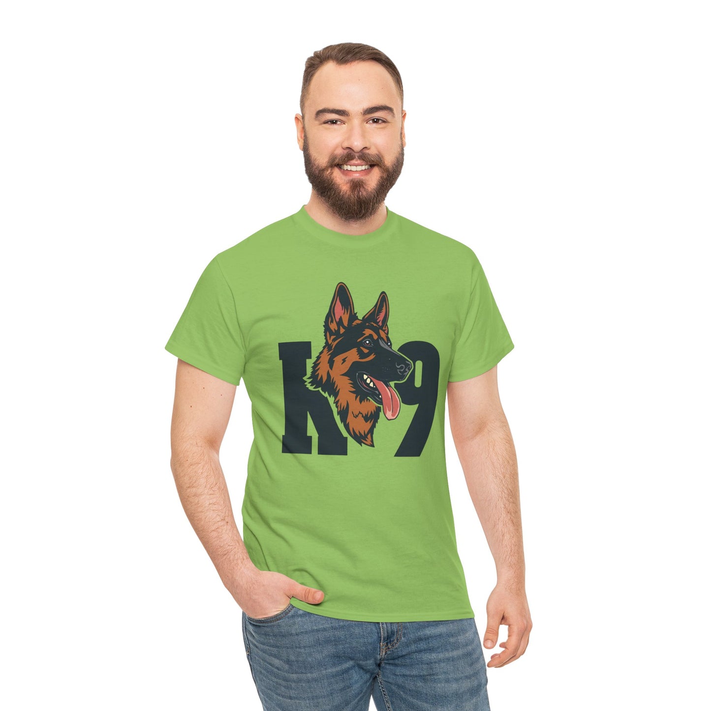 German Shepherd K9 Lover Unisex Heavy Cotton Tee | Dog Owner Gift, Dog Lover Apparel