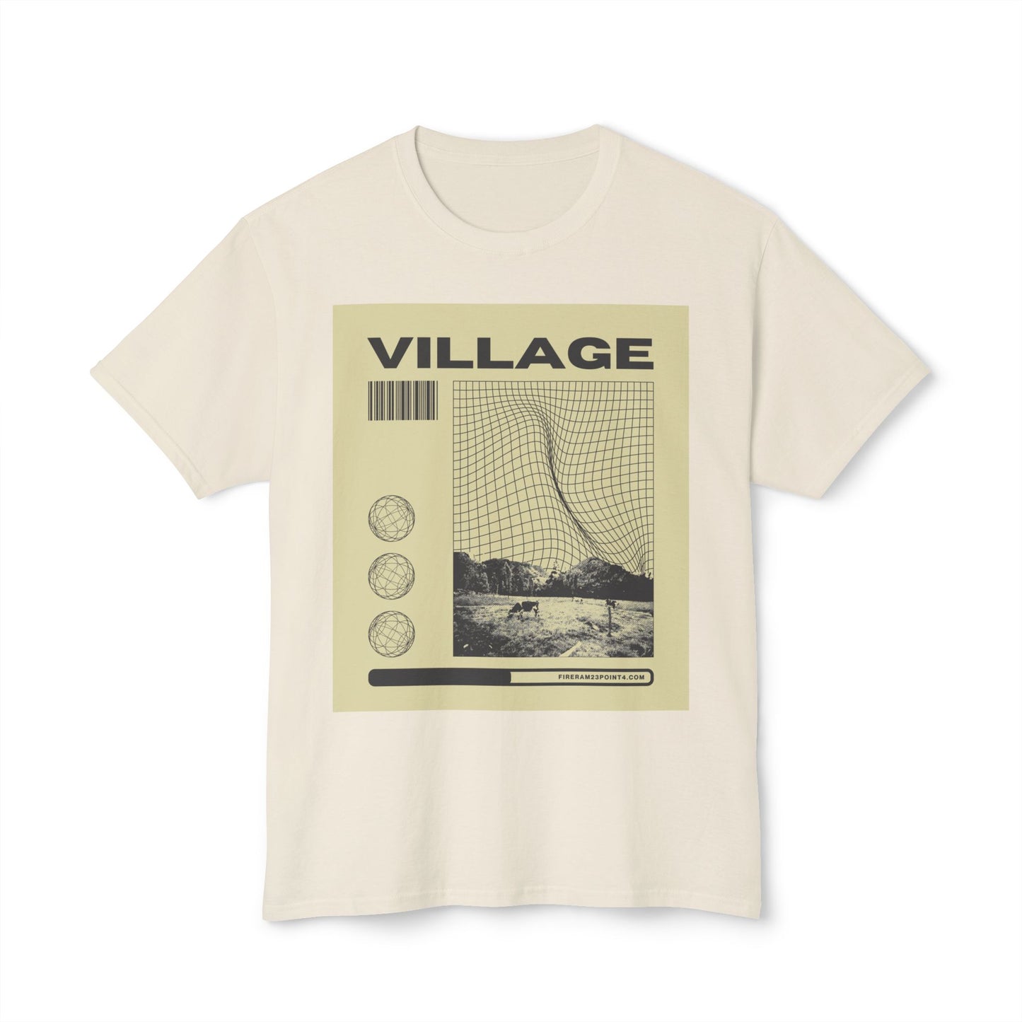 Retro Village Graphic Unisex T-Shirt | Casual Wear, Vintage Style, Gift for Travel Lovers, Graphic Tee, Statement Shirt