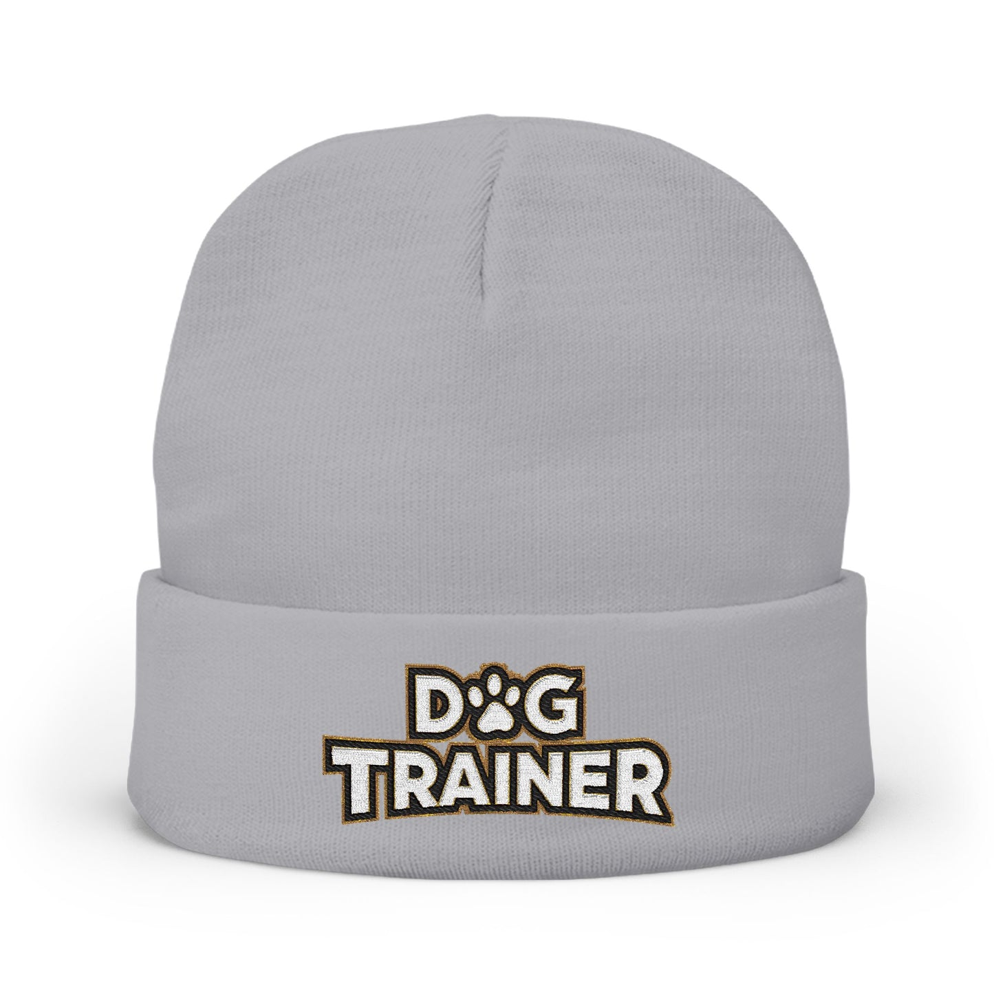 Dog Trainer Embroidered Knit Beanie, Cute Pet Owner Gift, Winter Hat, Dog Lover Accessory