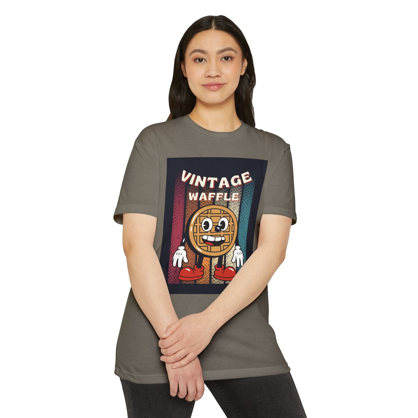 Vintage Waffle Unisex T-Shirt, Fun Retro Tee, Foodie Apparel, Perfect Gift for Breakfast Lovers, Casual Everyday Wear, Unique Graphic Shirt