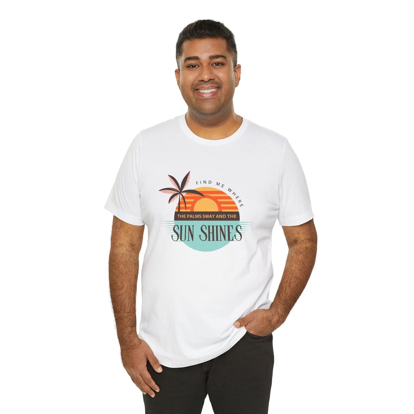 Tropical Vibes Tee - Relaxing Beach Sunset Design for Travelers and Summer Lovers, Perfect Gift for Vacations, Beach Days, and Casual Style