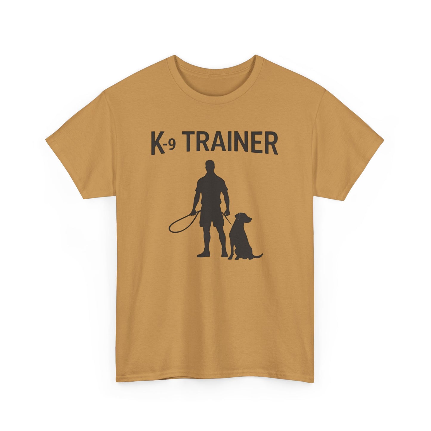 K-9 Trainer  Heavy Cotton T-Shirt, Dog Owner Gift, Police Dog Shirt, Animal Enthusiast Apparel, Casual Style Tee