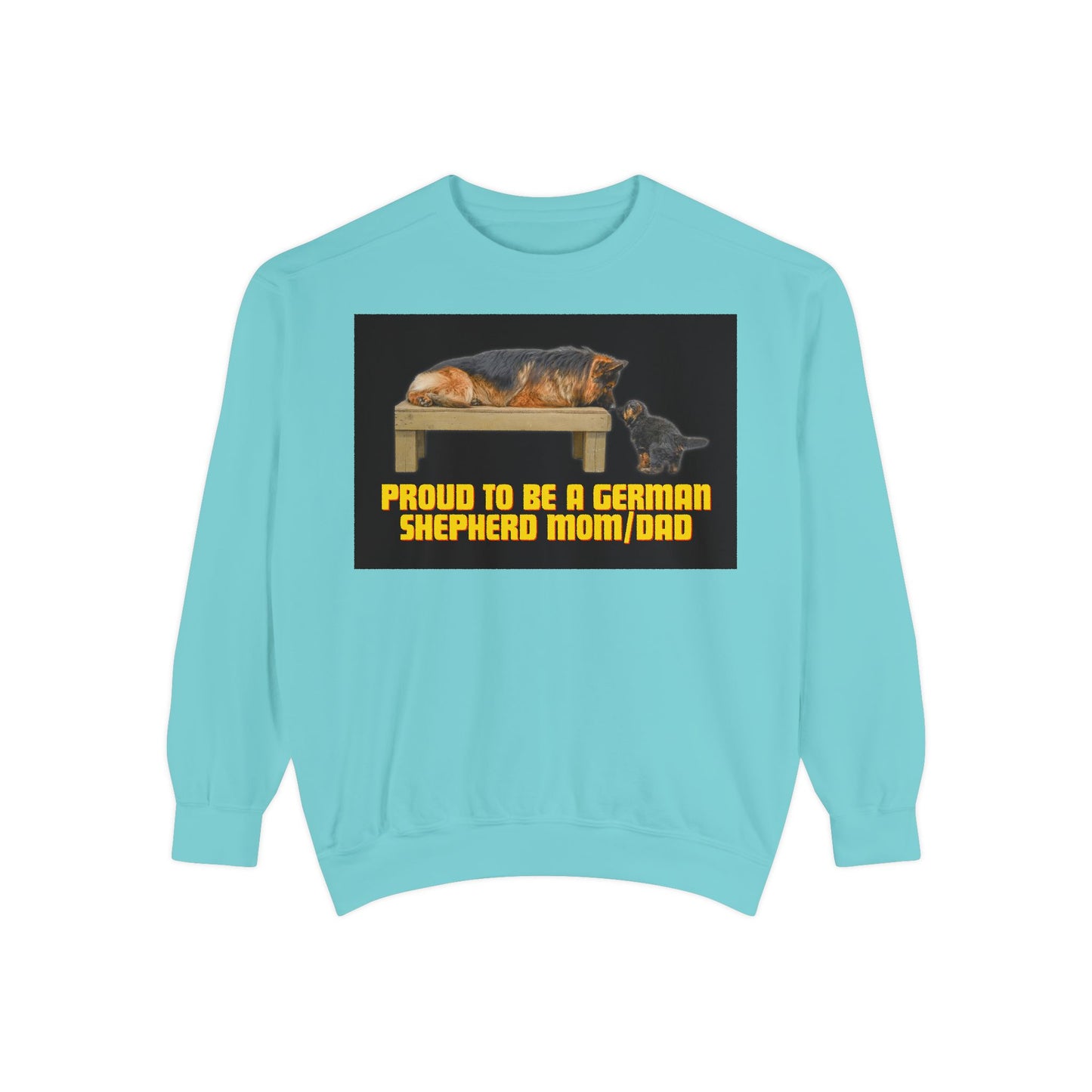 Unisex Proud German Shepherd Mom/Dad Sweatshirt - Garment-Dyed