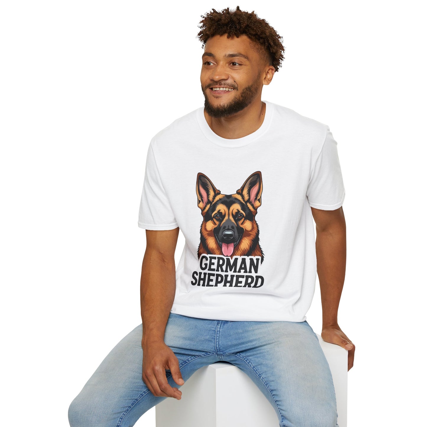 German Shepherd Unisex T-Shirt, Dog Lover Gift, Pet Parent Apparel, Cute Animal Shirt, Birthday Gift Idea, Casual Wear