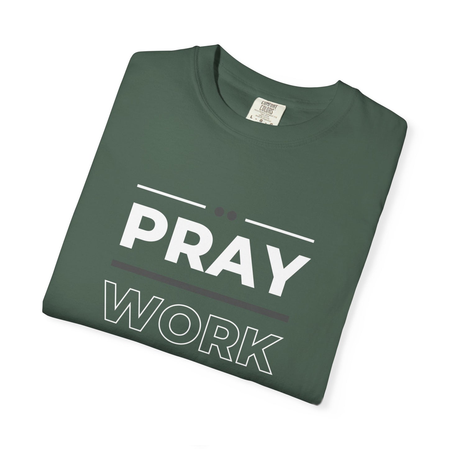Faith-Inspired Garment-Dyed T-shirt, Inspirational Tee, God Trust Shirt, Religious Apparel, Motivational Gift, Unisex Fashion