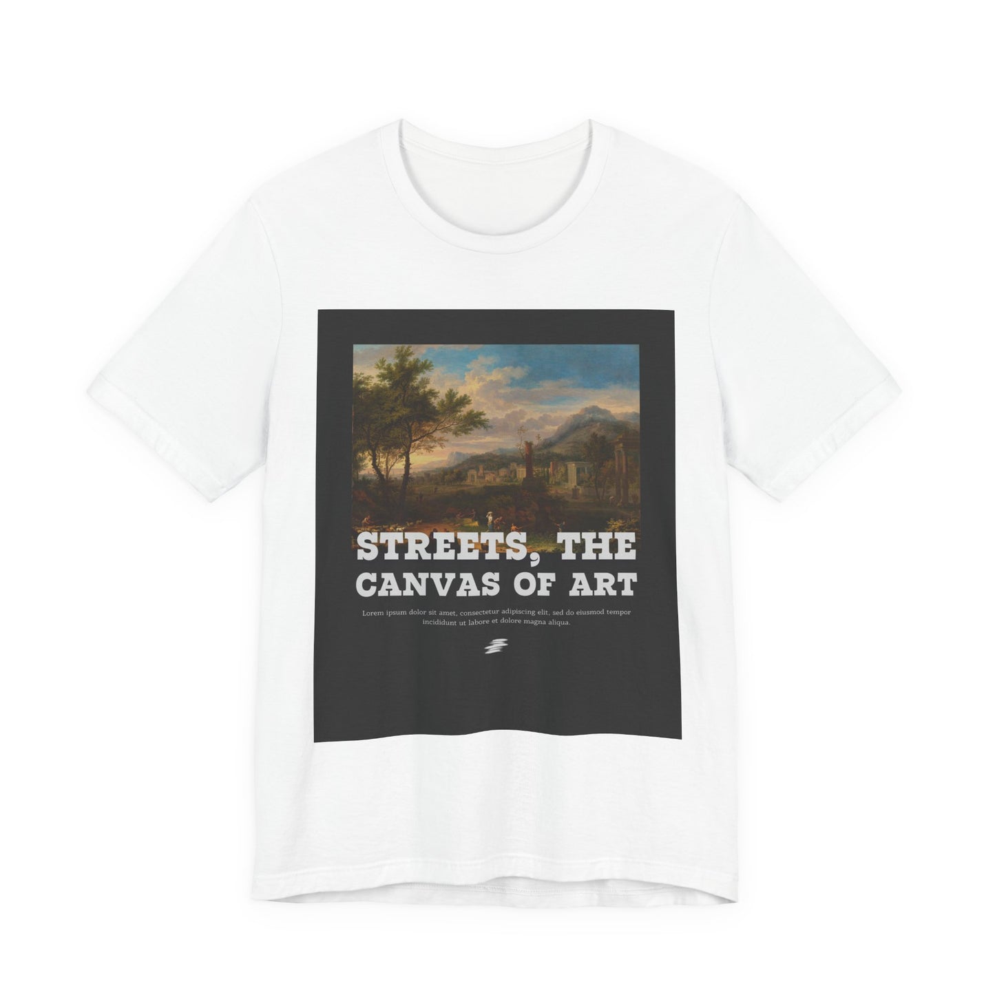 Artistic Graphic Tee - Streets, the Canvas of Art | Unisex Short Sleeve Shirt, Gift for Artists, Art Lovers, Casual Wear, Unique Gifts