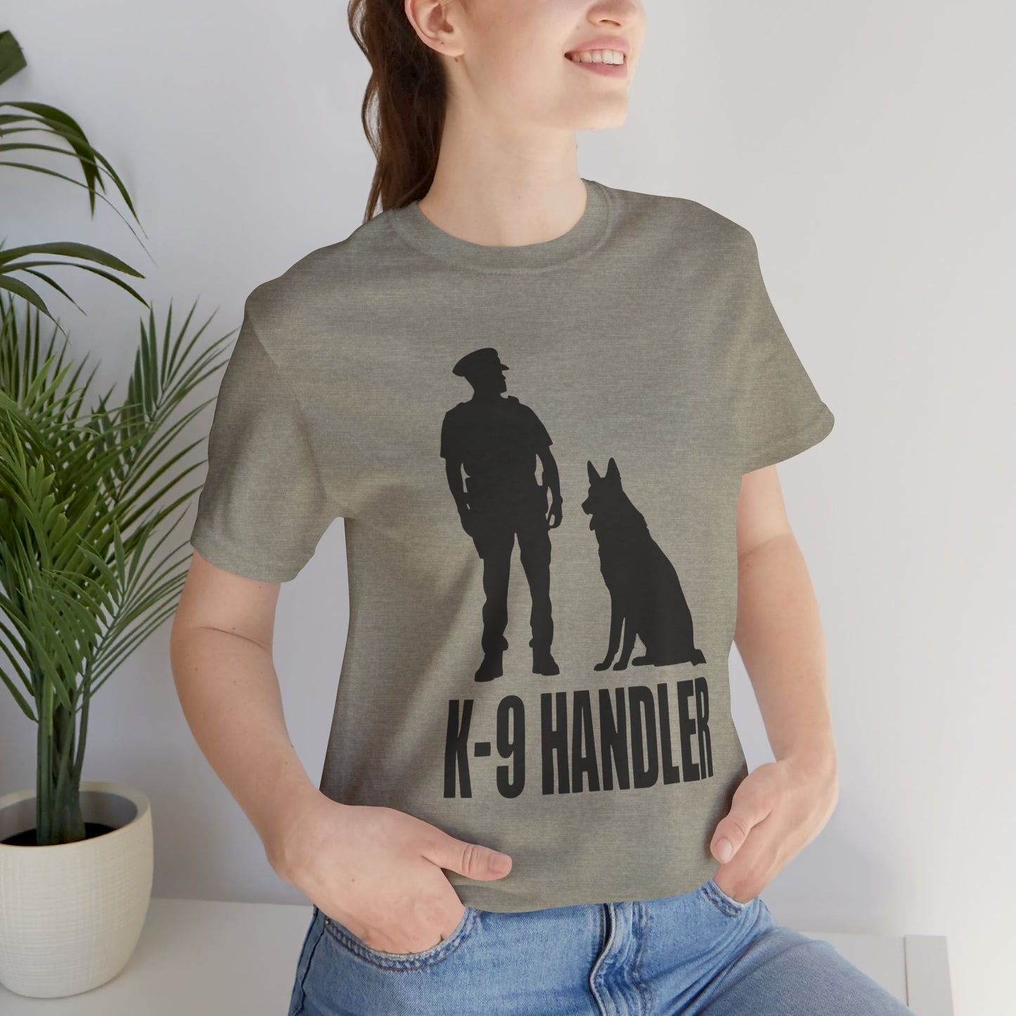 K9 Handler Unisex Tee, Dog Lover Gift, Pet Handler Shirt, Animal Advocate Apparel, Canine Enthusiast Top, Training Gear