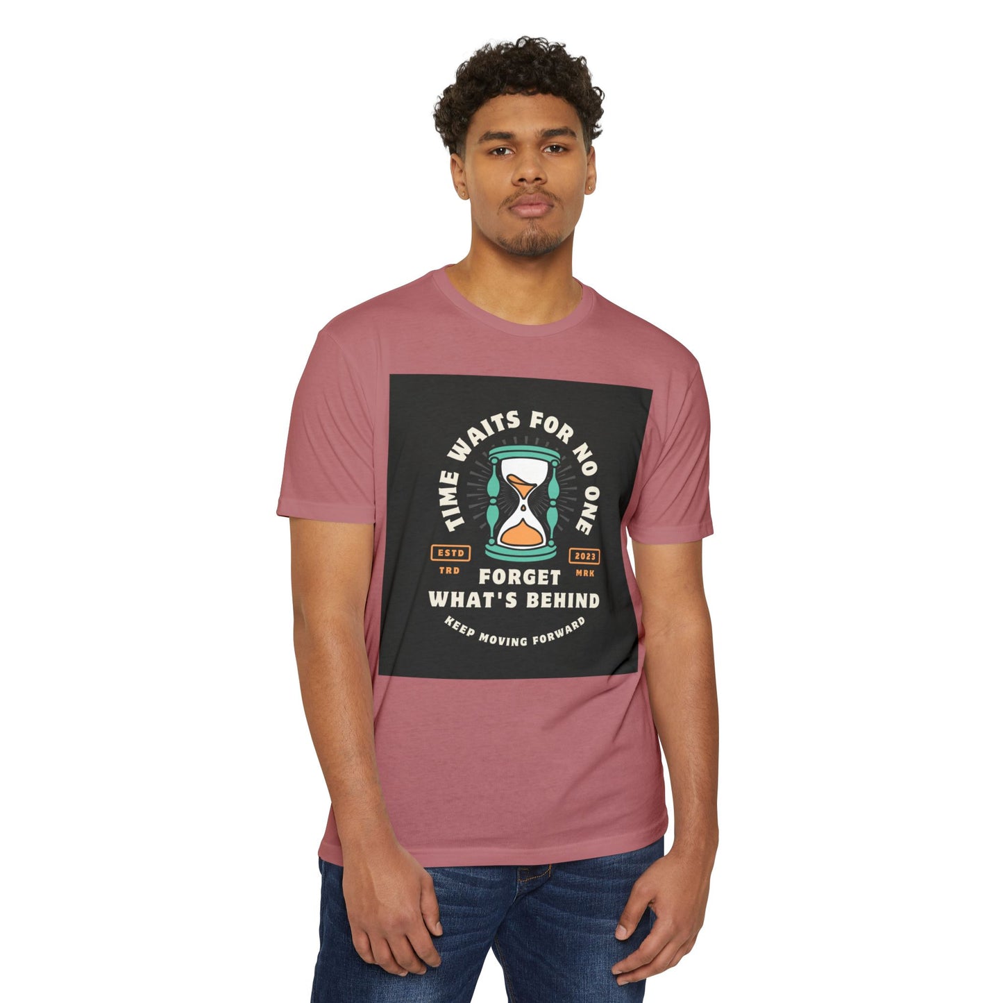 Inspirational Unisex T-Shirt: 'Time Waits for No One' - Motivational Tee, Casual Everyday Wear, Gift for Friends, Positive Message