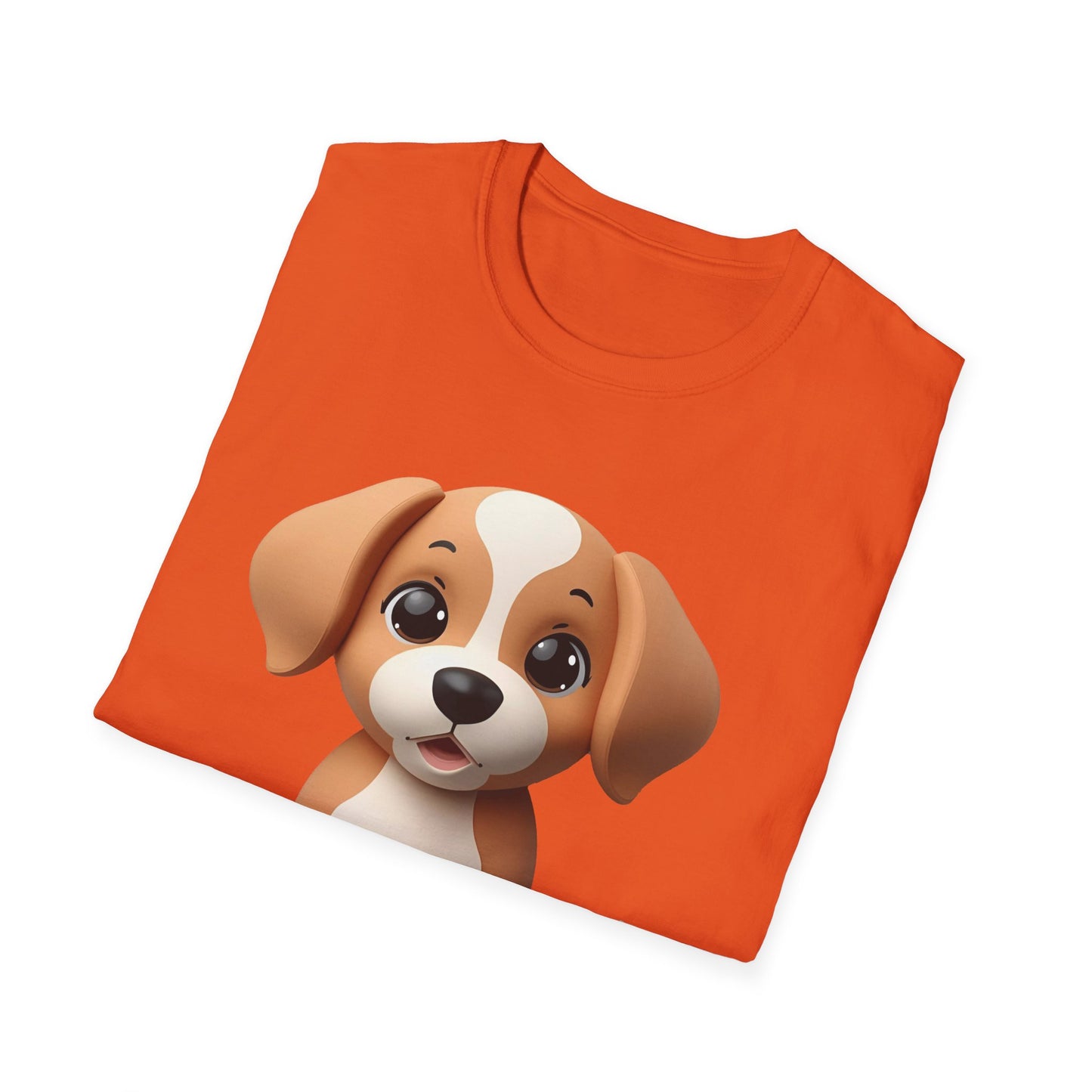Adorable Puppy 3D Graphic T-Shirt for Dog Lovers, Cute Pet Shirt