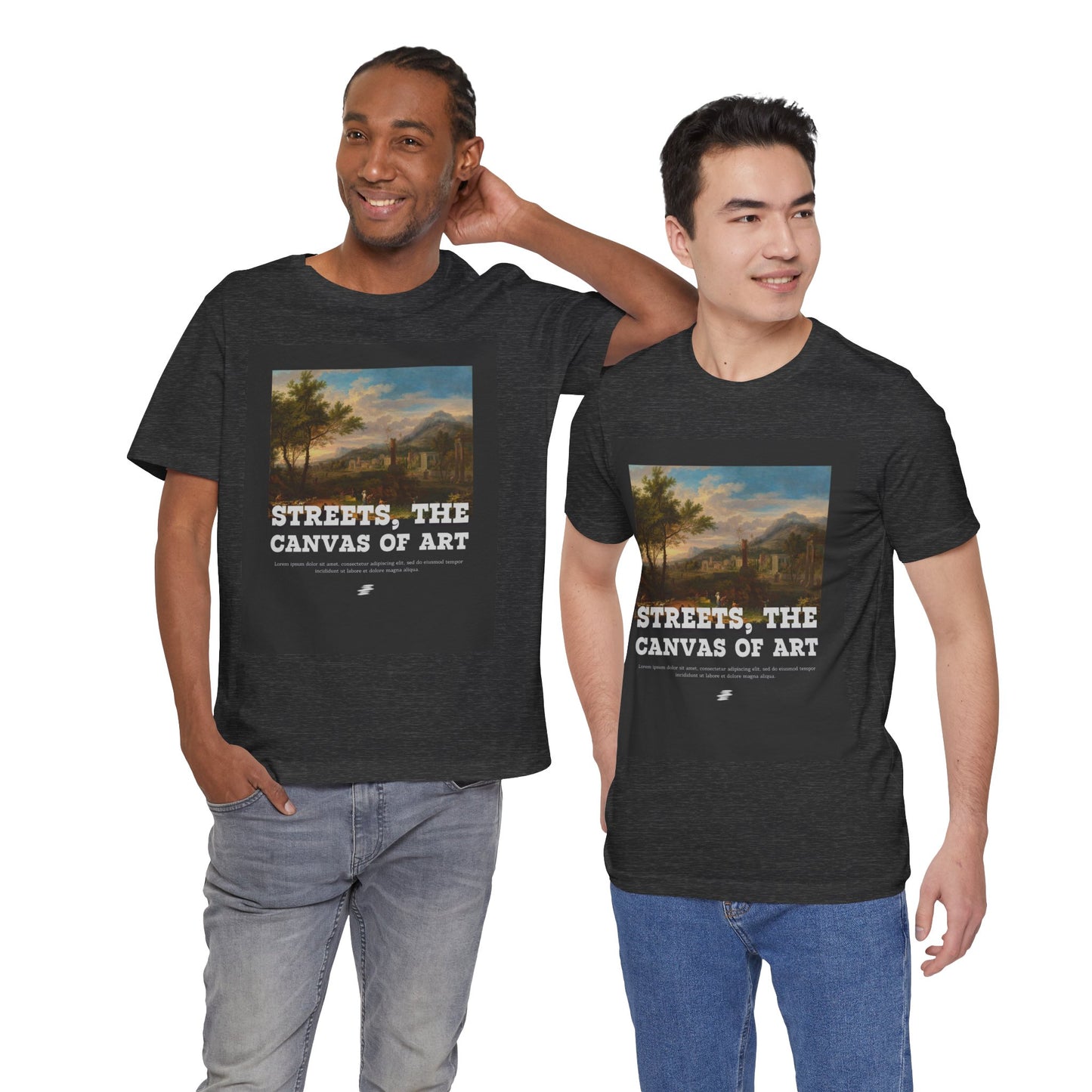 Artistic Graphic Tee - Streets, the Canvas of Art | Unisex Short Sleeve Shirt, Gift for Artists, Art Lovers, Casual Wear, Unique Gifts