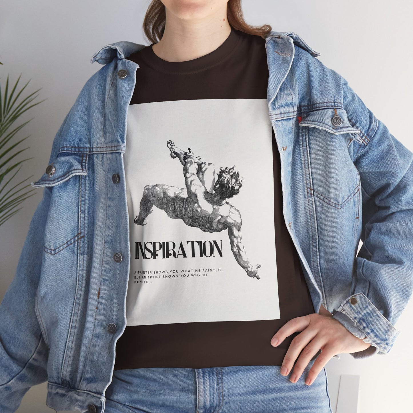 Inspiration Unisex Heavy Cotton Tee, Motivational Shirt, Gift for Artists, Casual Wear, Quote T-Shirt, Birthday Gift