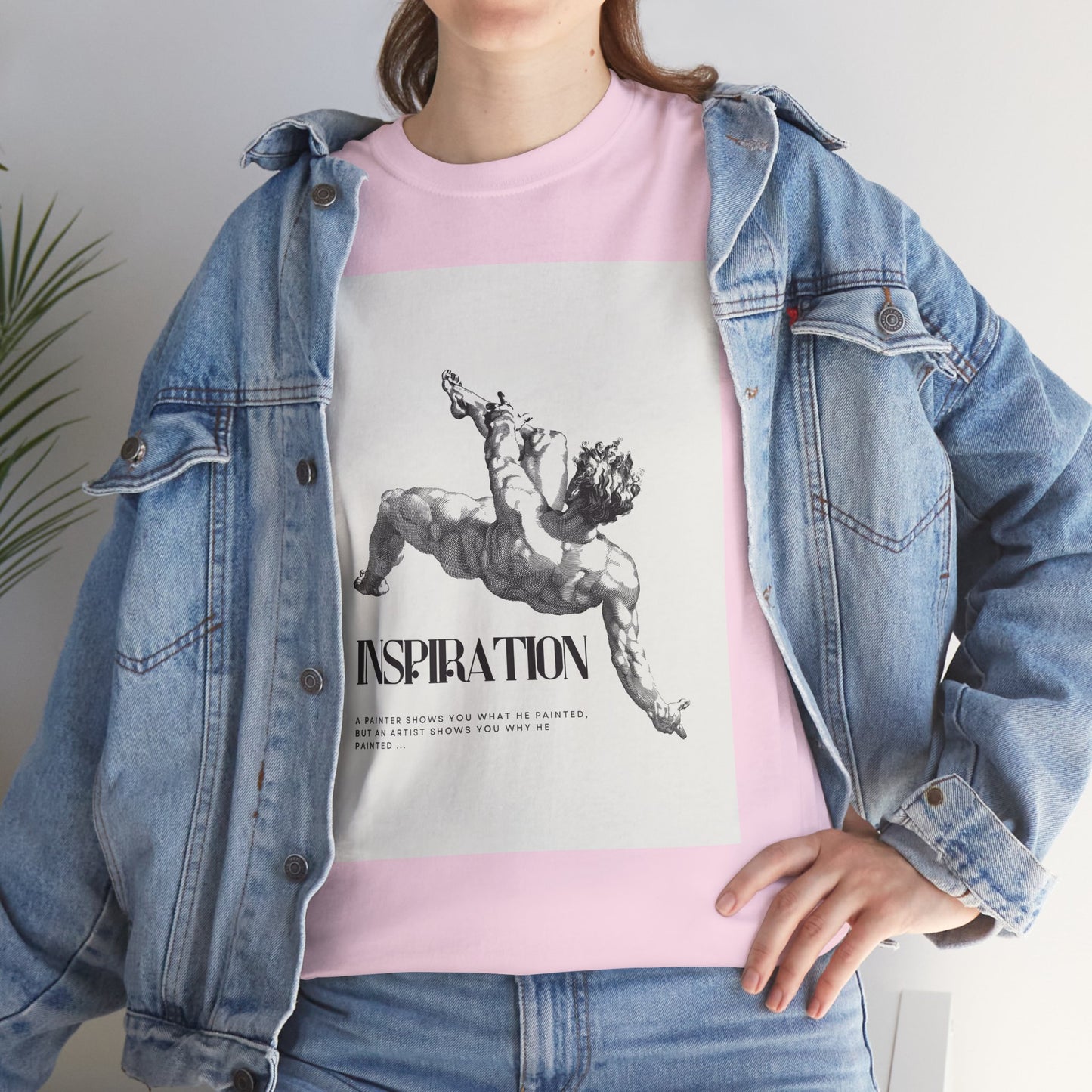 Inspiration Unisex Heavy Cotton Tee, Motivational Shirt, Gift for Artists, Casual Wear, Quote T-Shirt, Birthday Gift