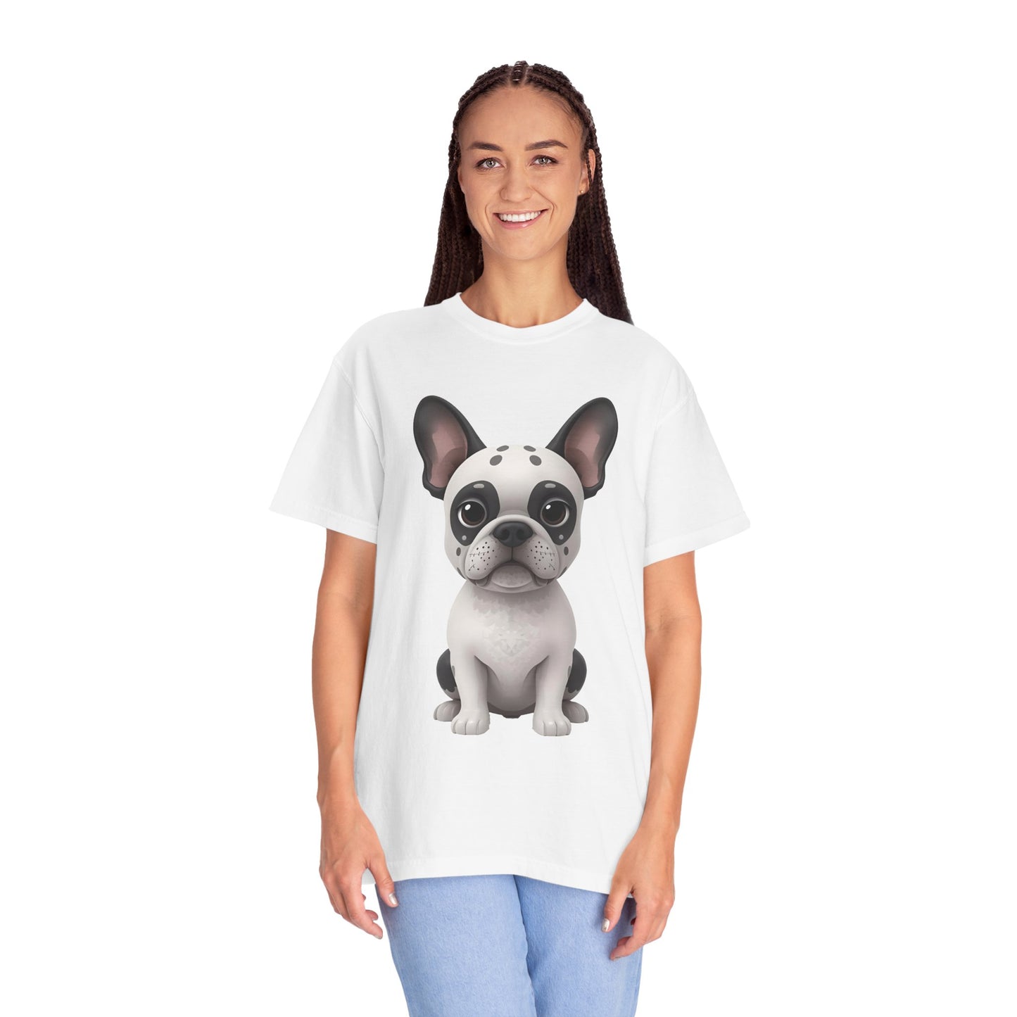 Cute 3D Design French Bulldog Unisex T-shirt, Animal Lover Gift