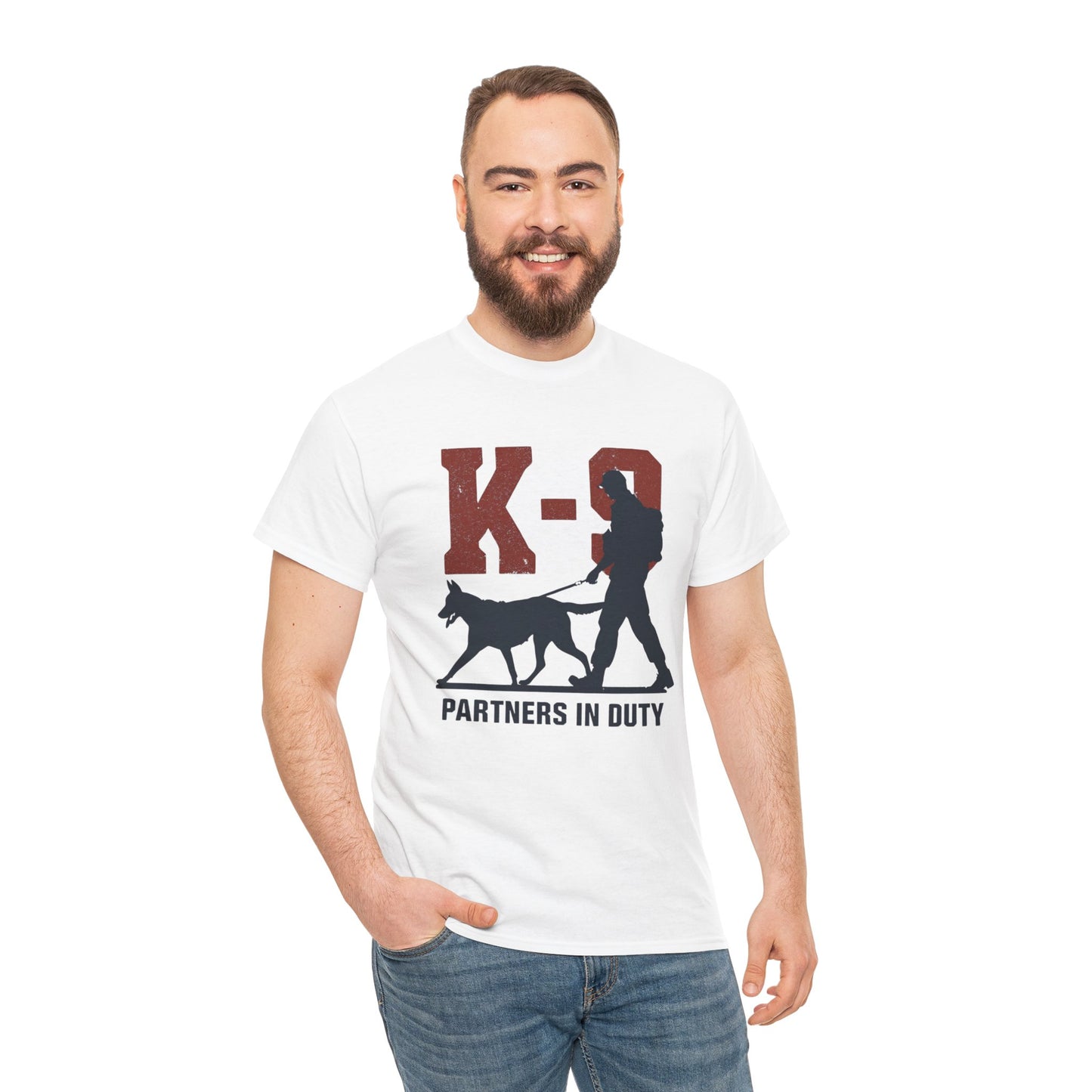 K-9 Partners in Duty Tee, Dog Handler T-Shirt, Dog Lover Tee, Police Dog Apparel, Dog Owner T-Shirt