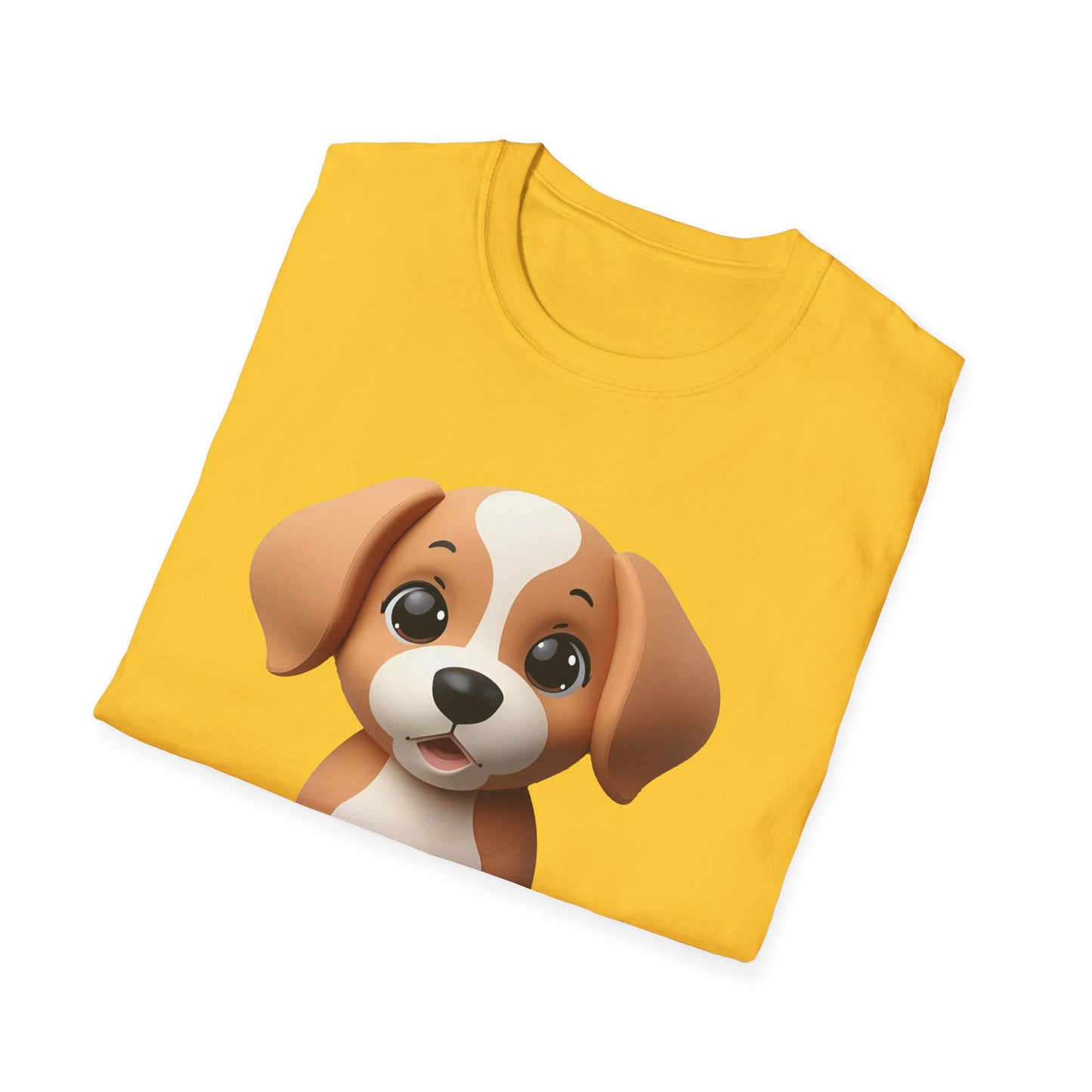 Adorable Puppy 3D Graphic T-Shirt for Dog Lovers, Cute Pet Shirt