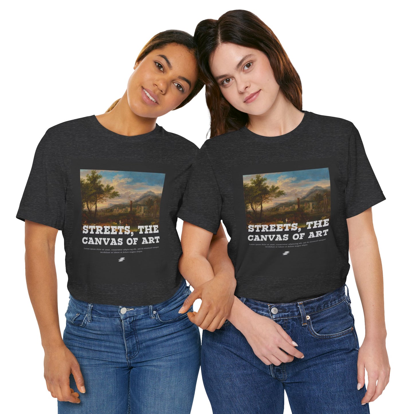 Artistic Graphic Tee - Streets, the Canvas of Art | Unisex Short Sleeve Shirt, Gift for Artists, Art Lovers, Casual Wear, Unique Gifts