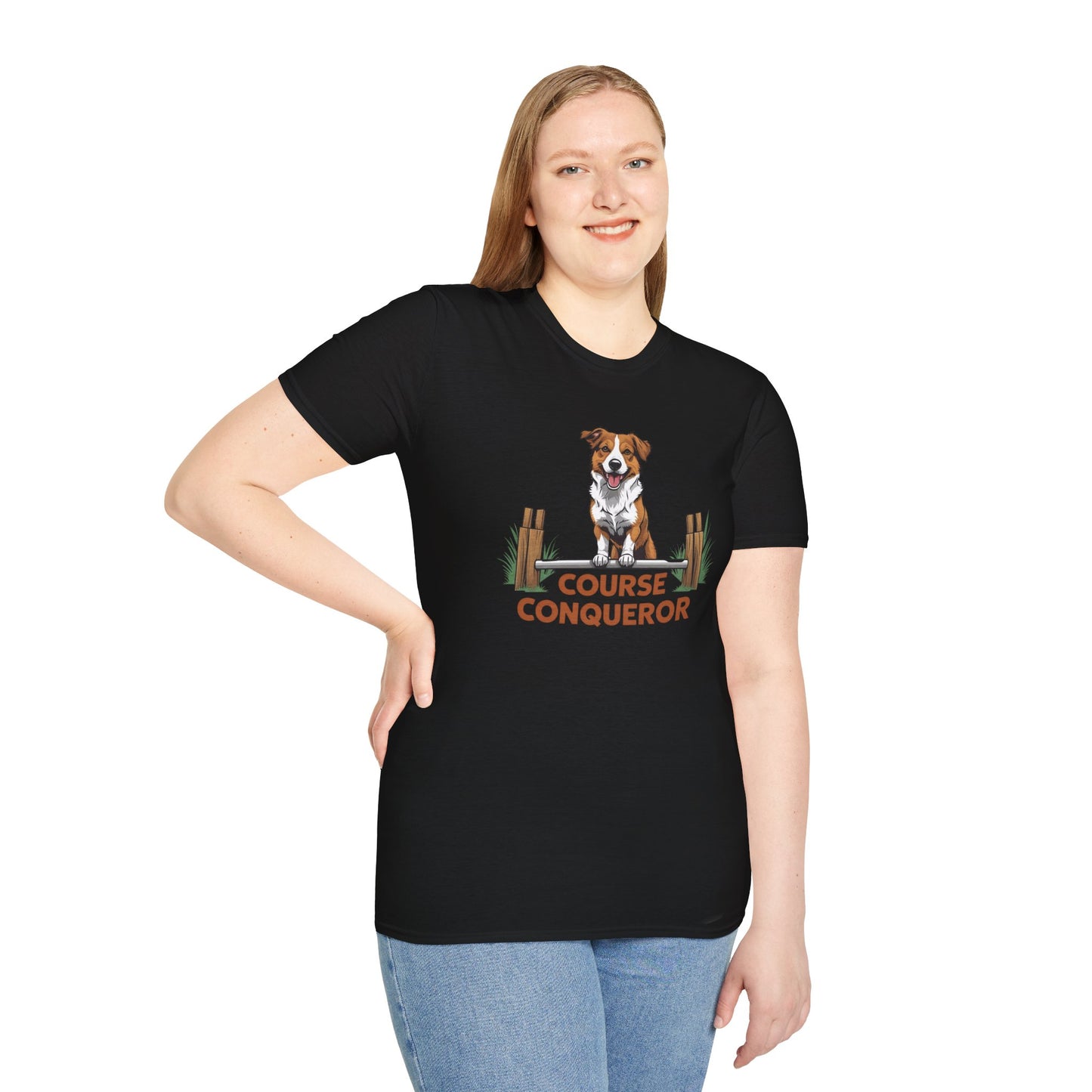 Course Conqueror Dog Training Shirt | Dog Owner Gift, Casual Wear, Funny Pet Apparel, Canine Enthusiast Top