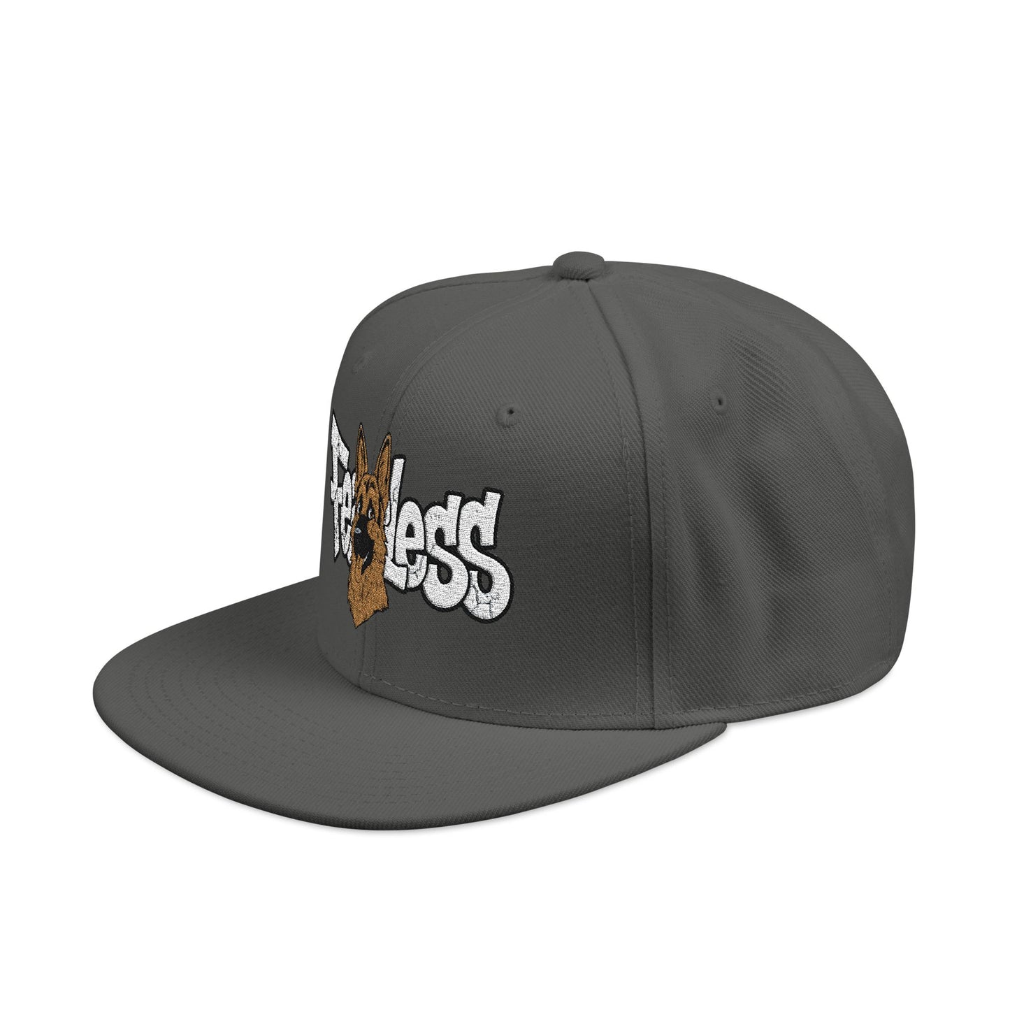 German Shepherd Embroidered Snapback Hat - Fearless