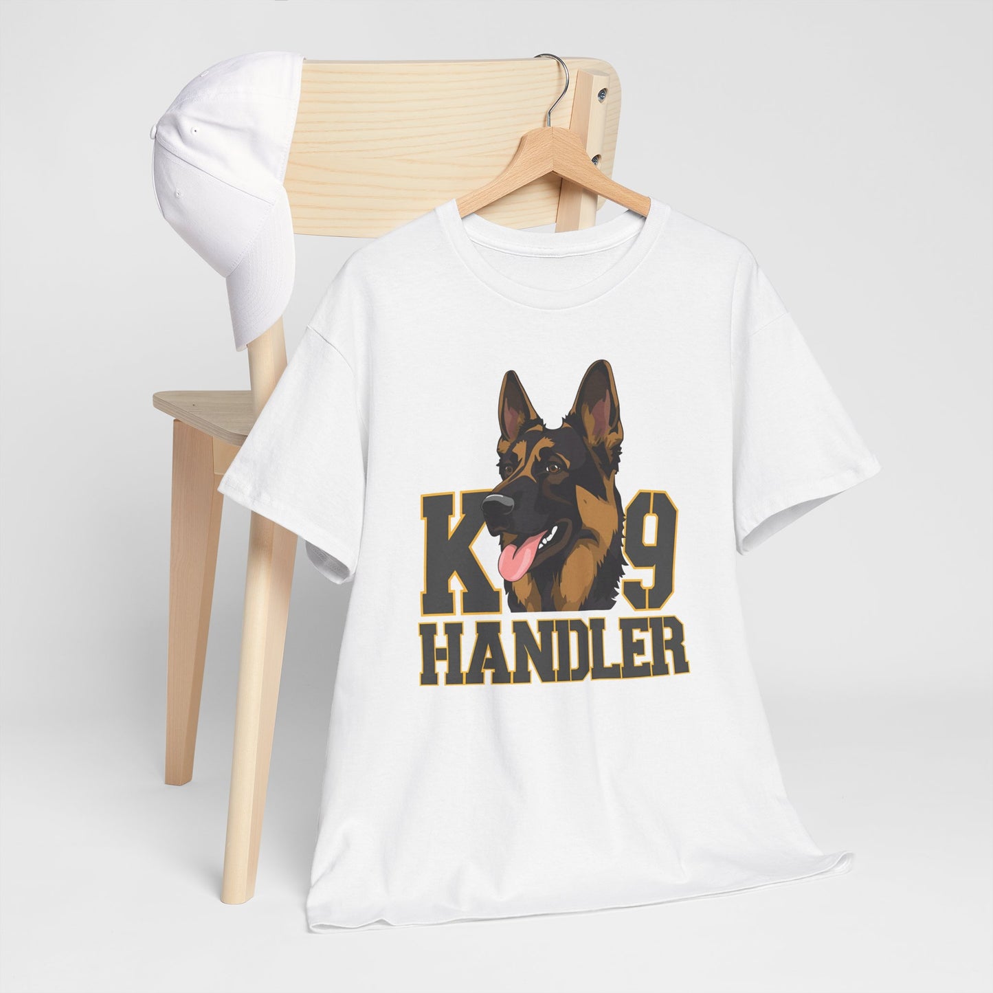 German Shepherd K9 Handler Tee, Perfect for Dog Lovers, Gift for Pet Owners, Unisex Cotton T-Shirt