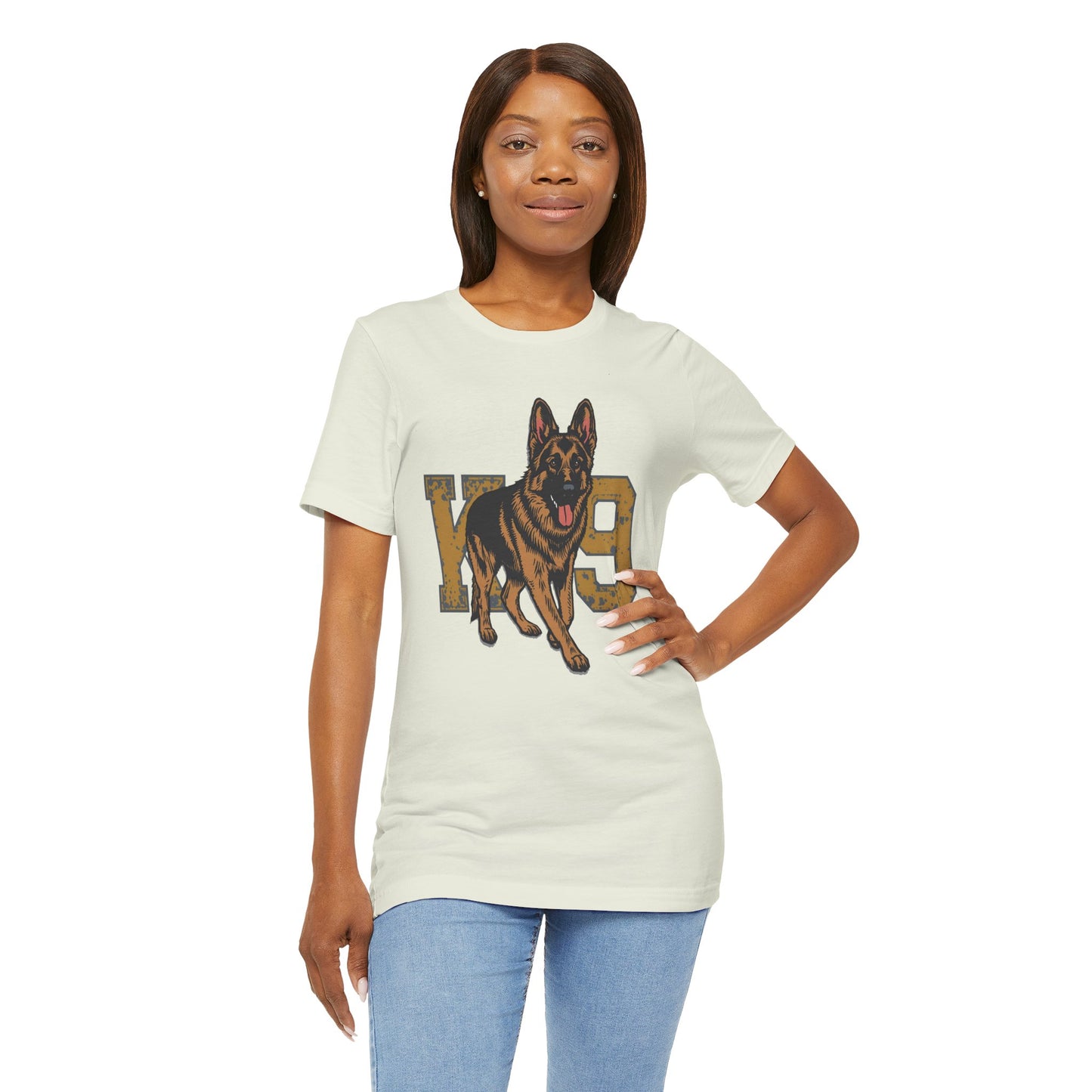 K9 Dog Lover German Shepherd Tee, Pet Owner Gift, Unisex Jersey Shirt
