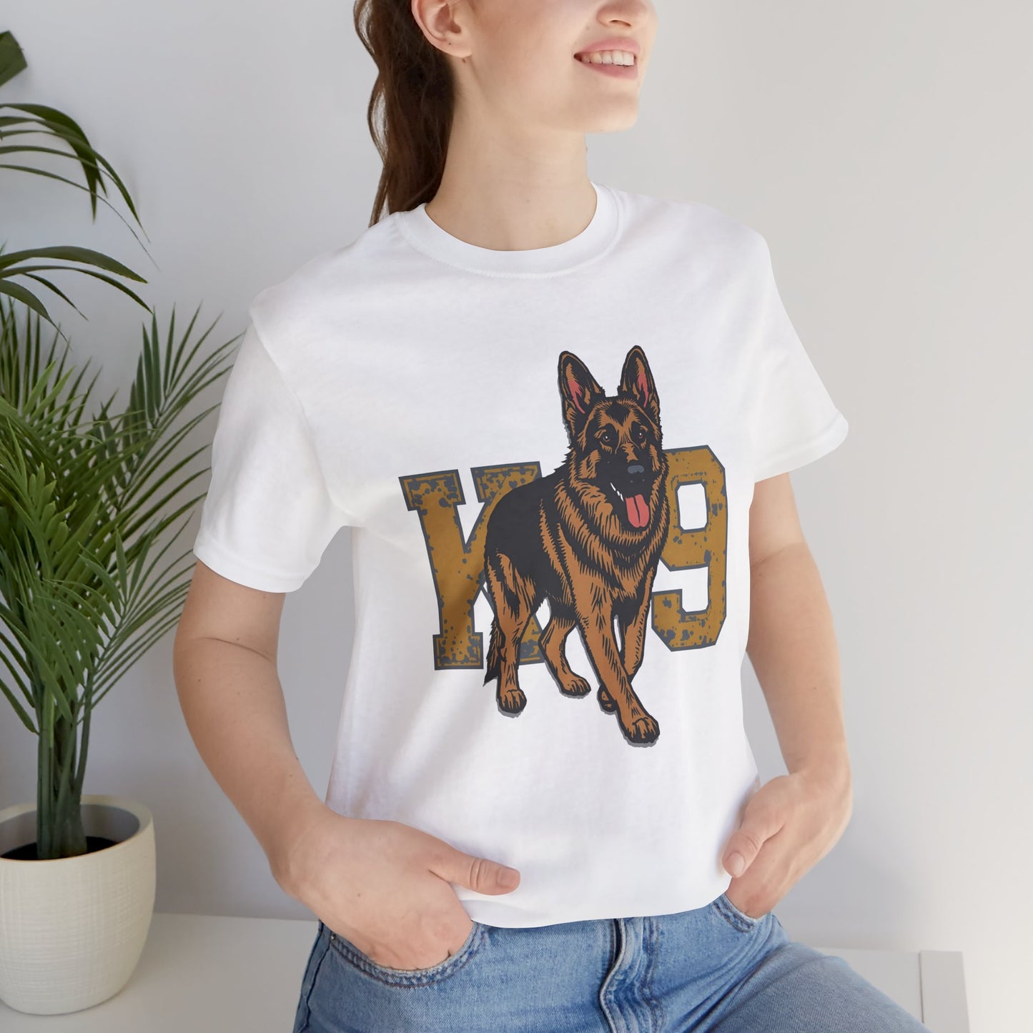 K9 Dog Lover German Shepherd Tee, Pet Owner Gift, Unisex Jersey Shirt
