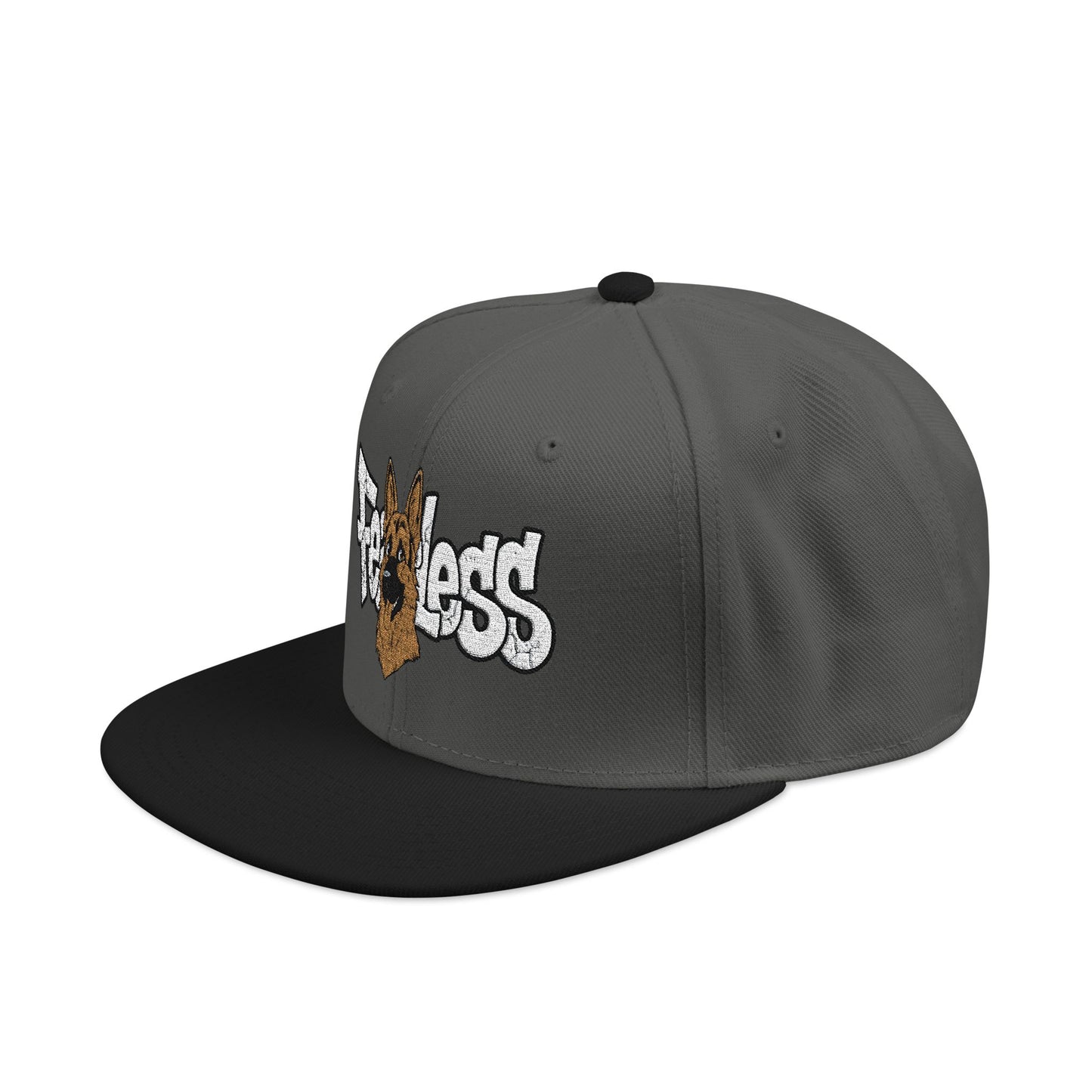 German Shepherd Embroidered Snapback Hat - Fearless