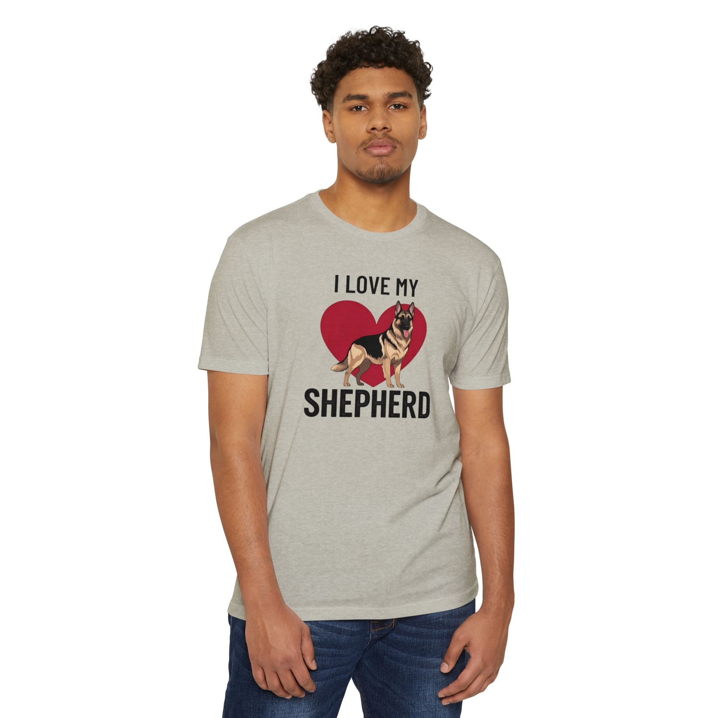 I Love My German Shepherd T-Shirt, Dog Lover Shirt, Pet Owner Tee, Animal Lover Gift, Birthday Gift for Dog Owners, Casual Wear