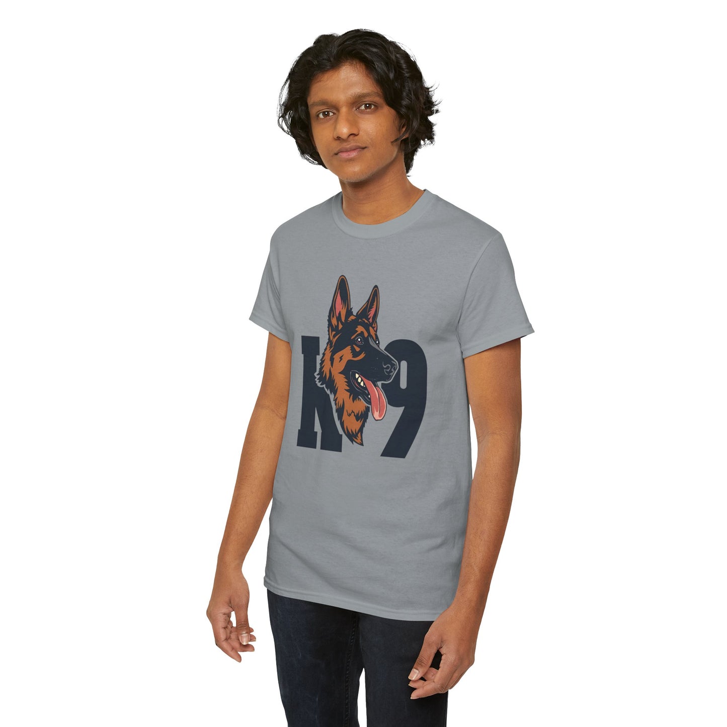 German Shepherd K9 Lover Unisex Heavy Cotton Tee | Dog Owner Gift, Dog Lover Apparel