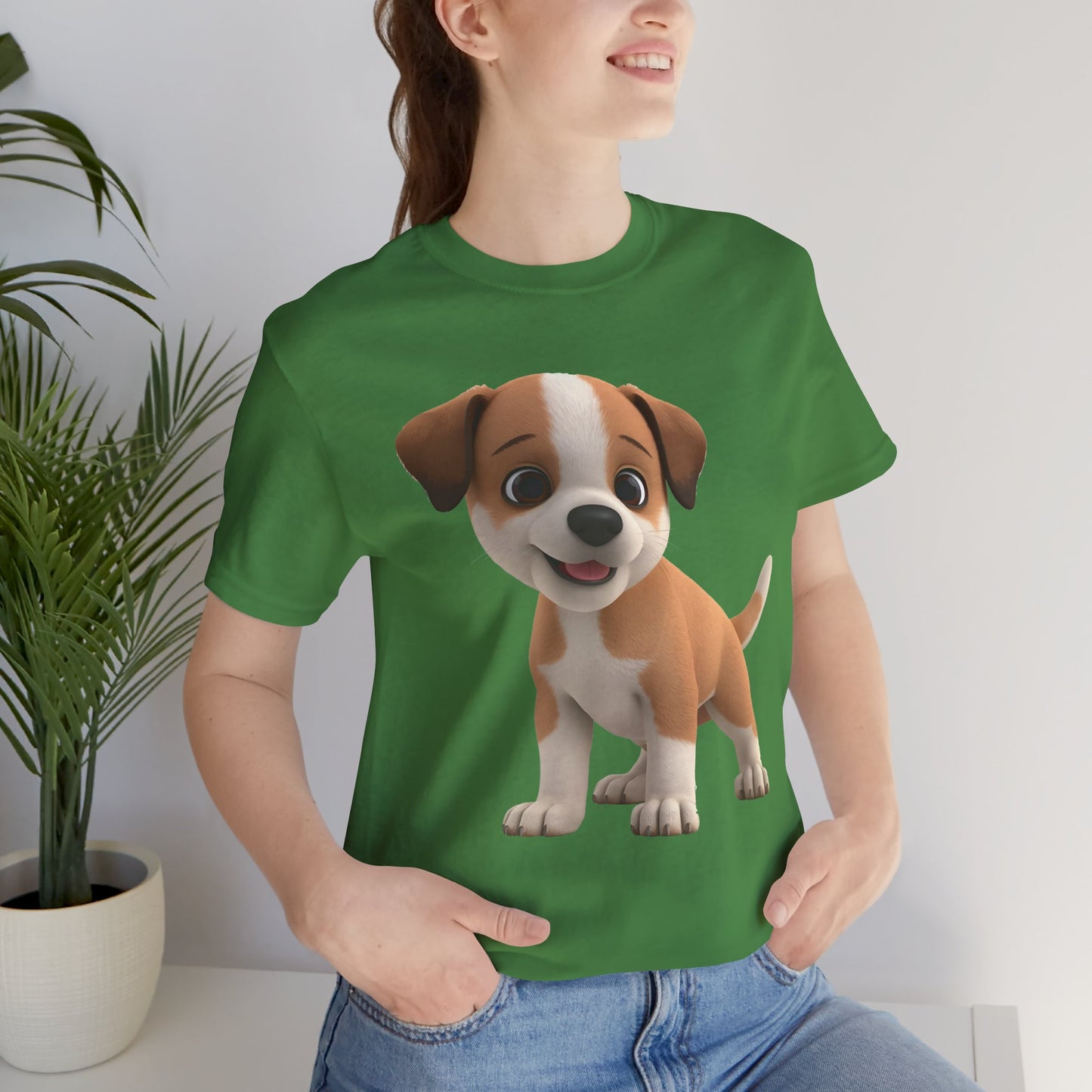 Cute Dog 3D Graphic Tee, Fun Animal Shirt, Dog Lover Gift, Playful Fashion Statement