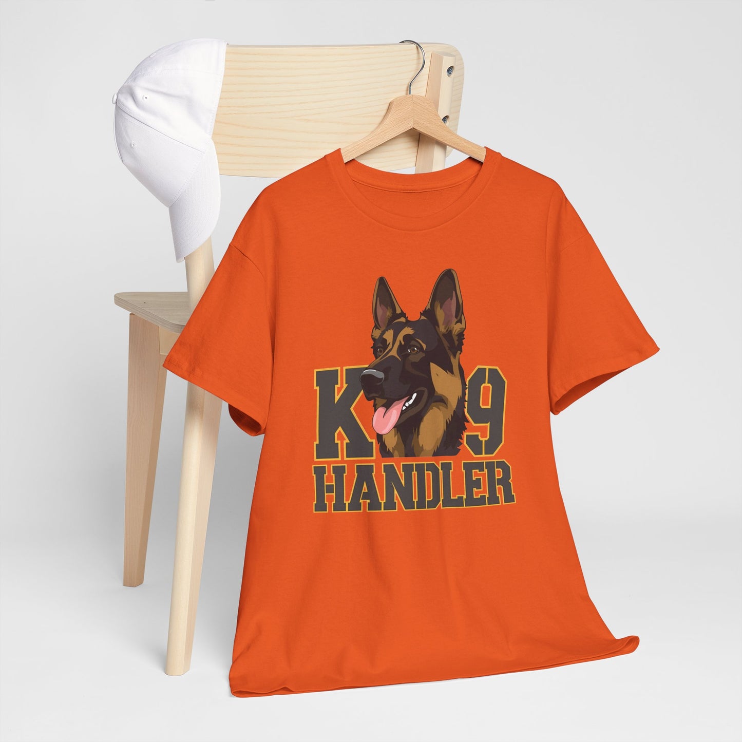 German Shepherd K9 Handler Tee, Perfect for Dog Lovers, Gift for Pet Owners, Unisex Cotton T-Shirt