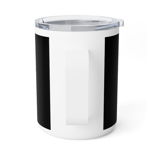 Insulated Stainless Steel Coffee Mug With a German Shepherd Enjoying Picnic On Outdoor Portable Camping Chair