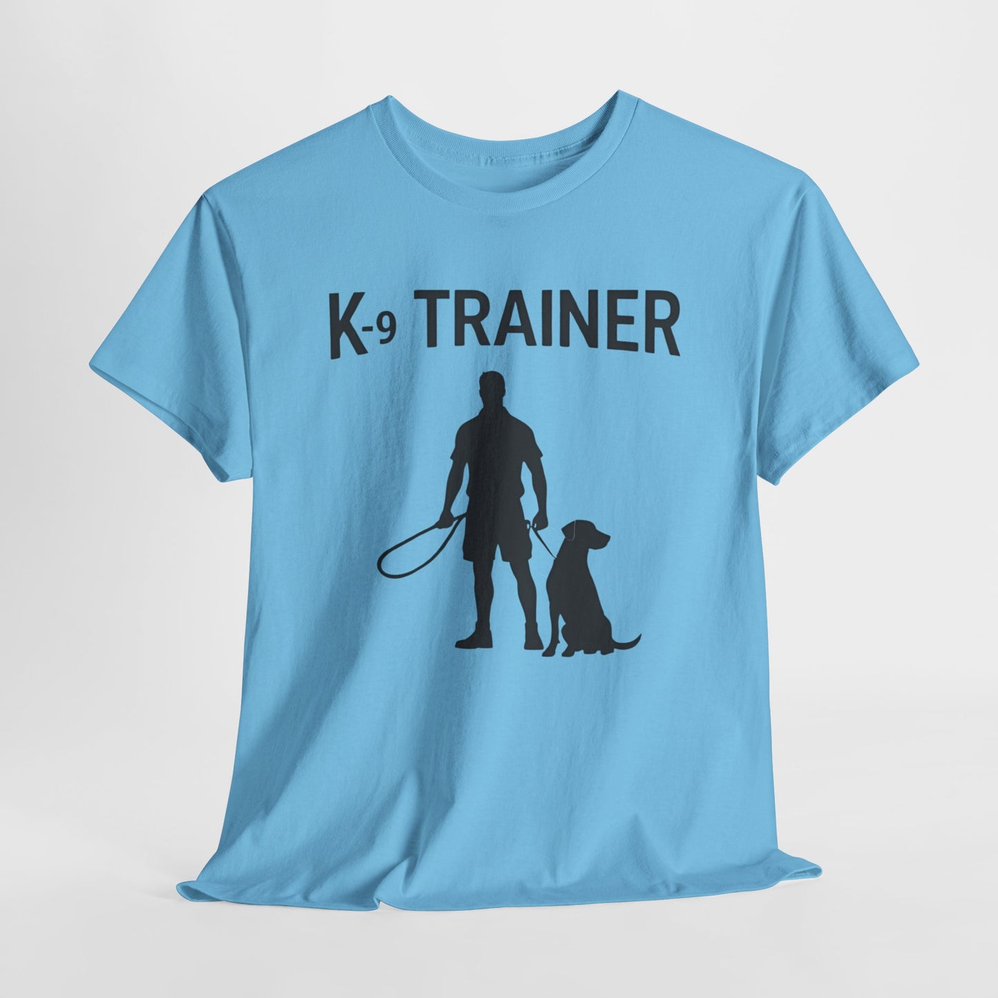 K-9 Trainer  Heavy Cotton T-Shirt, Dog Owner Gift, Police Dog Shirt, Animal Enthusiast Apparel, Casual Style Tee