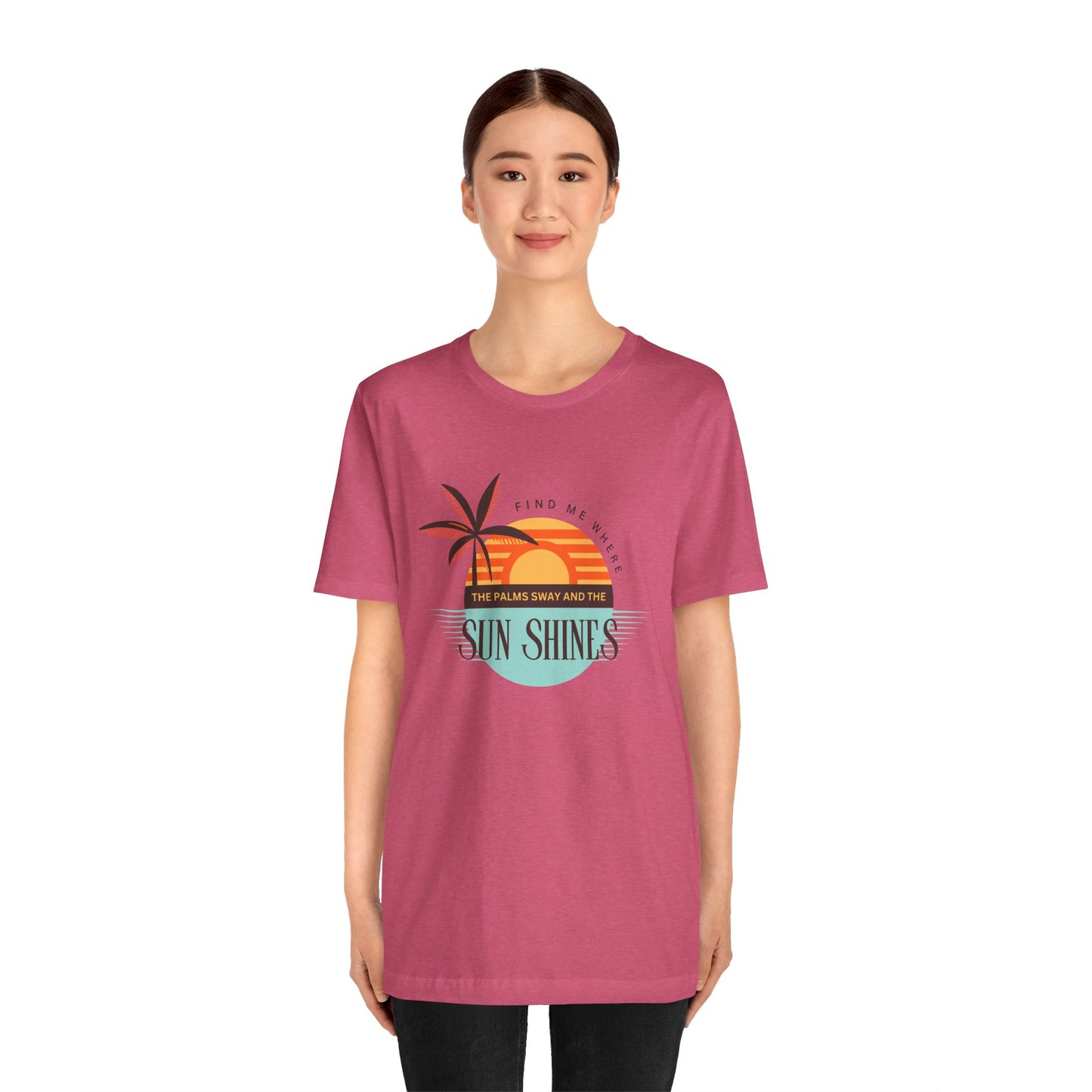 Tropical Vibes Tee - Relaxing Beach Sunset Design for Travelers and Summer Lovers, Perfect Gift for Vacations, Beach Days, and Casual Style