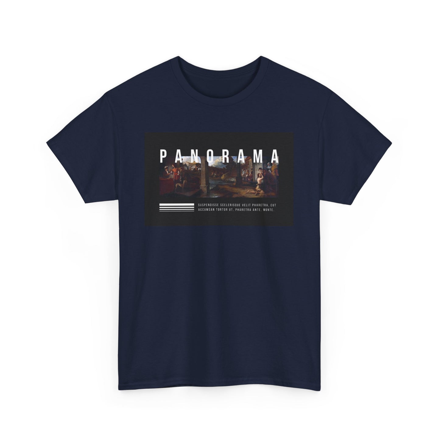 Panorama Unisex Heavy Cotton Tee | Comfortable Everyday Wear, Graphic Tee, Casual Style, Gift for Him/Her, Summer Vibes