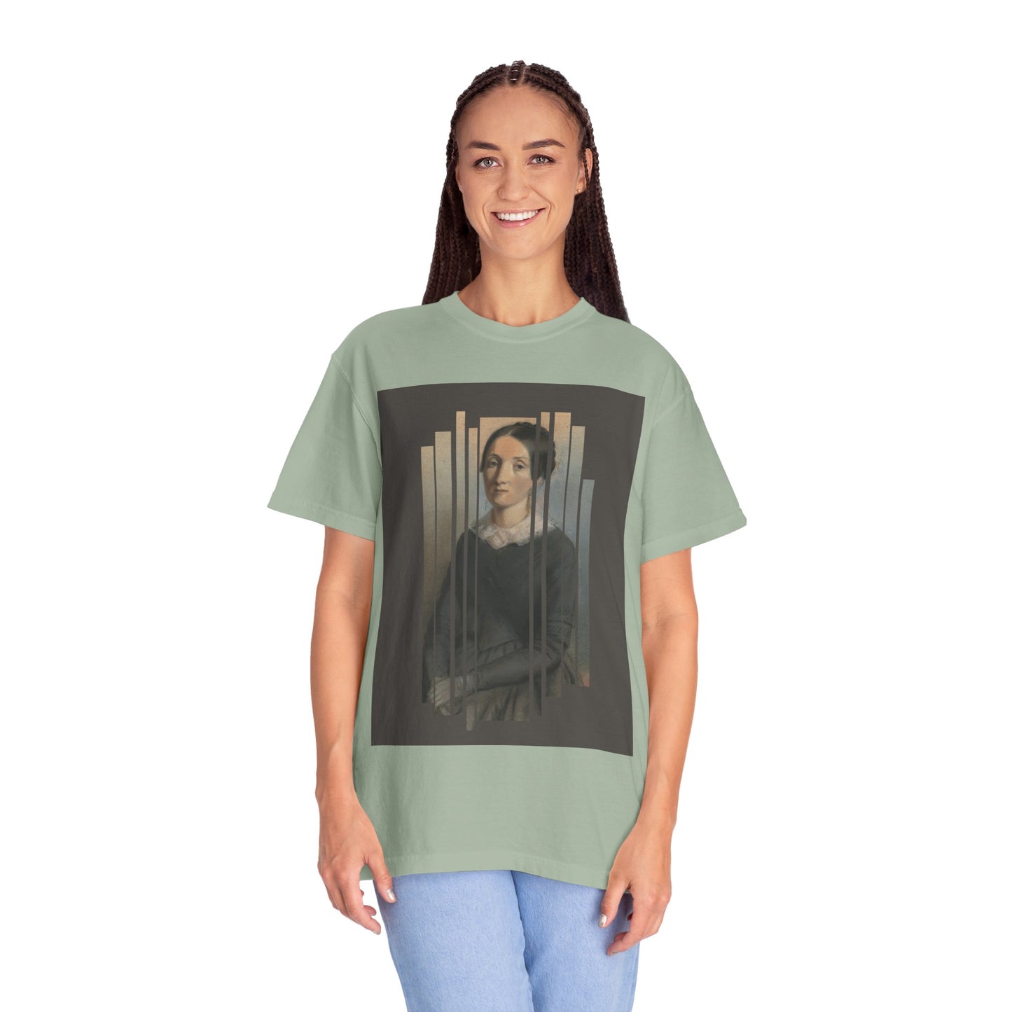 Vintage Aesthetic Art Tee, Unisex Garment-Dyed T-shirt with Artistic Design, Casual Wear, Gift for Art Lovers, Trendy Graphic Shirt