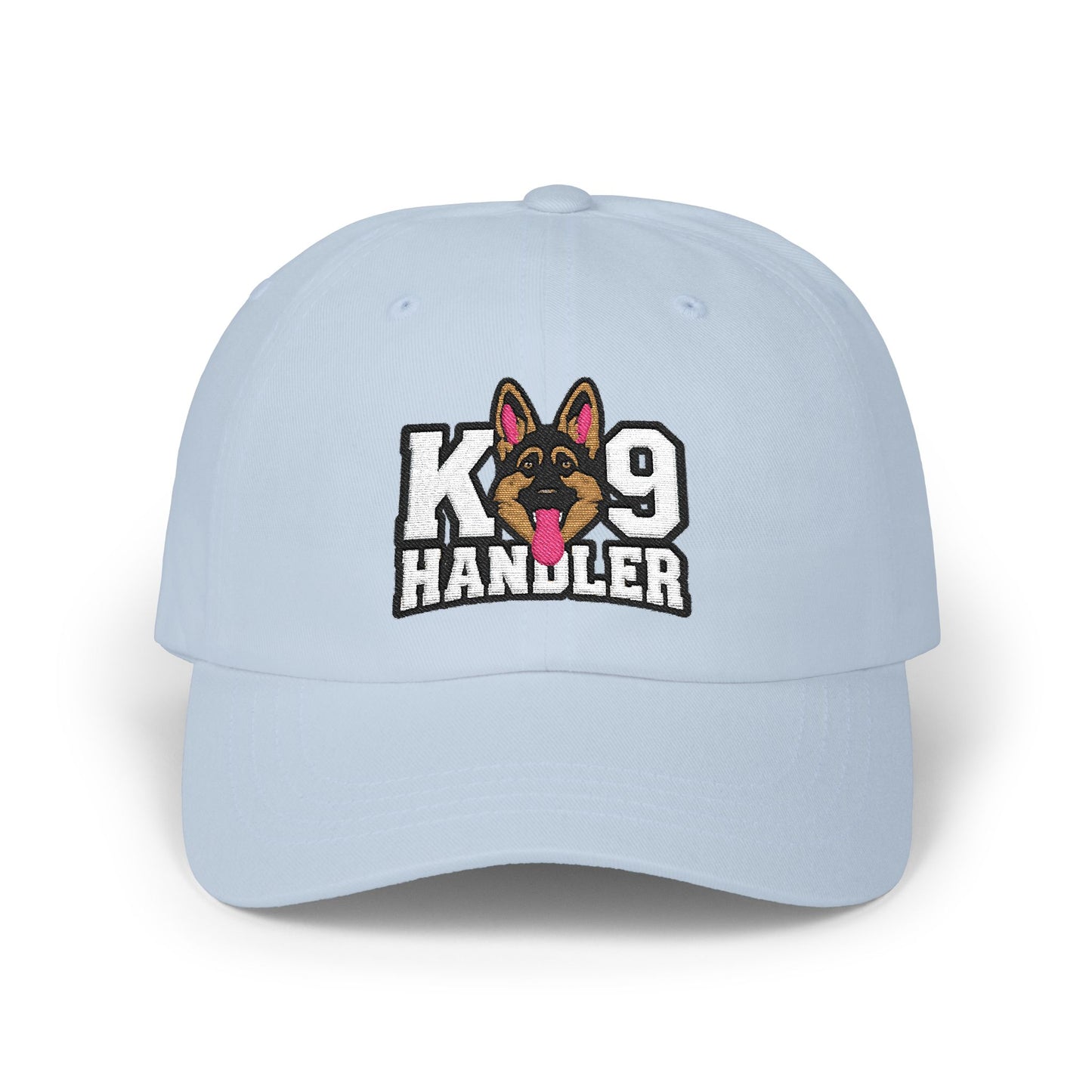 K9 Handler Classic Embroidered Dad Cap Featuring German Shepherd – Perfect Gift for Dog Lovers, Adjustable Hat for Outdoor Adventures
