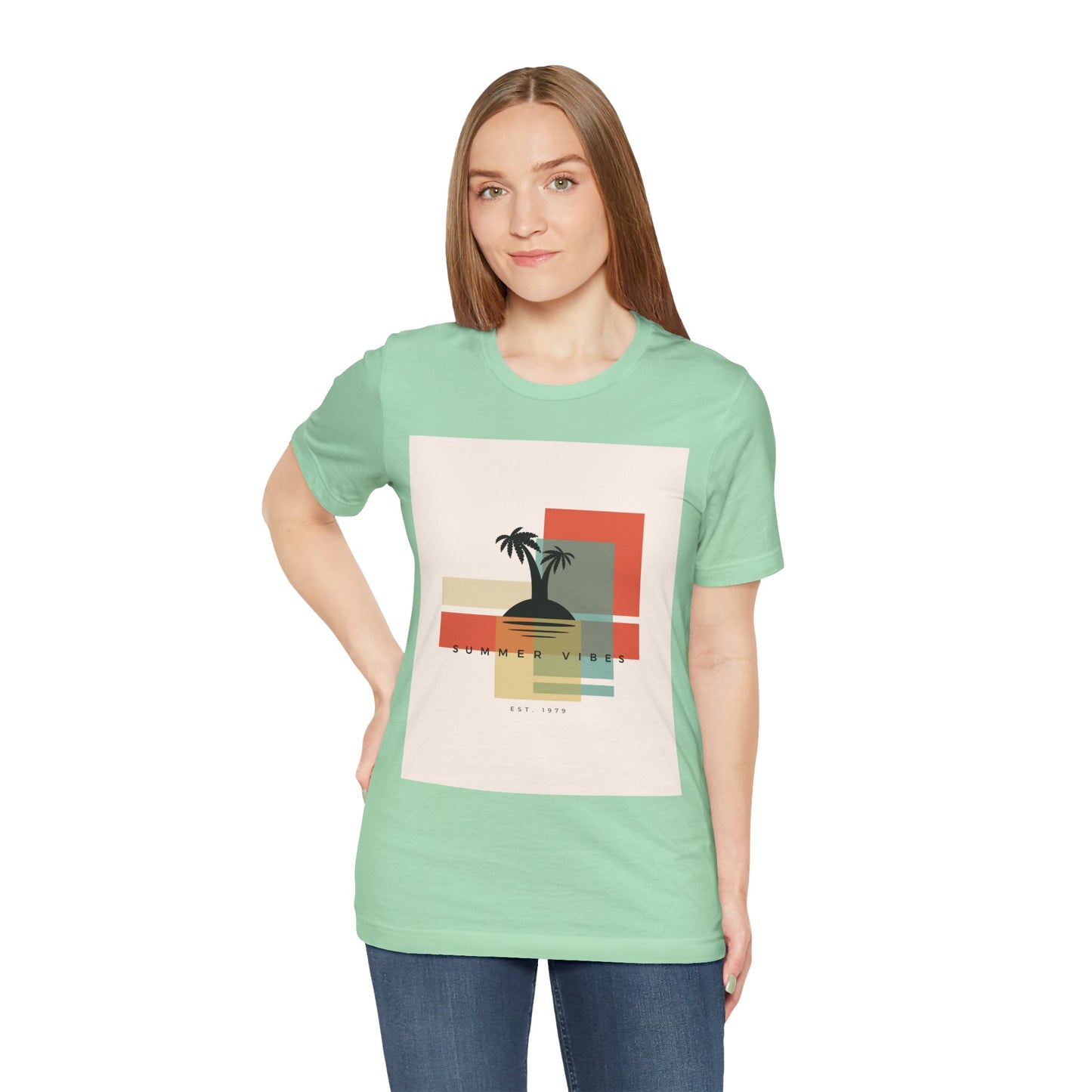 Tropical Sunset Tee, Summer Vibes Shirt, Vacation Outfit, Unisex Graphic Tee, Gift for Beach Lovers, Casual Wear