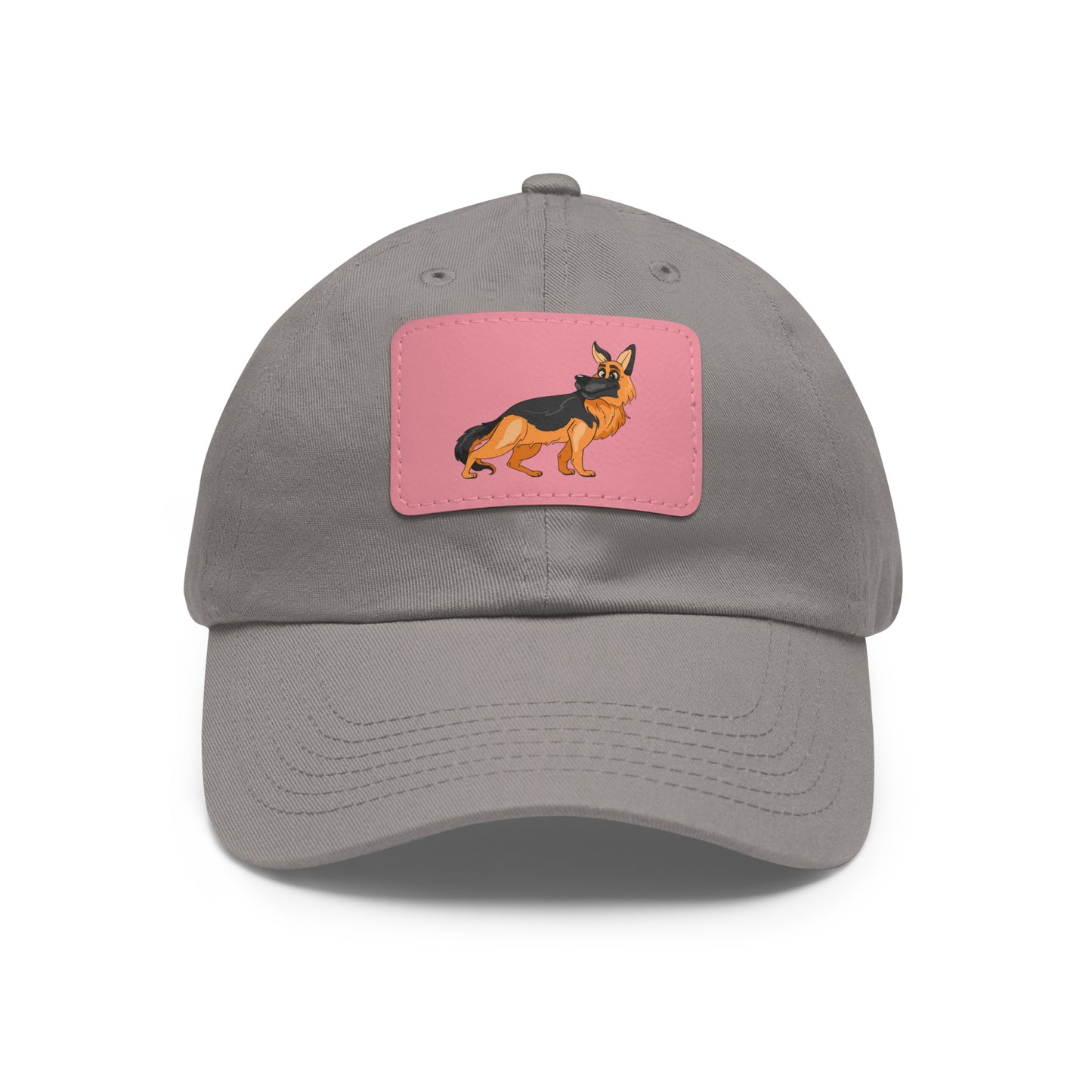 German Shepherd Dad Hat with Leather Patch - Perfect Gift for Dog Lovers