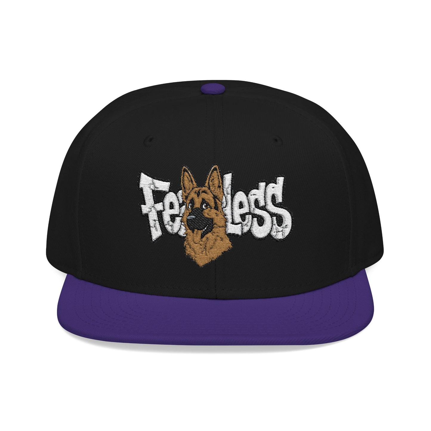 German Shepherd Embroidered Snapback Hat - Fearless