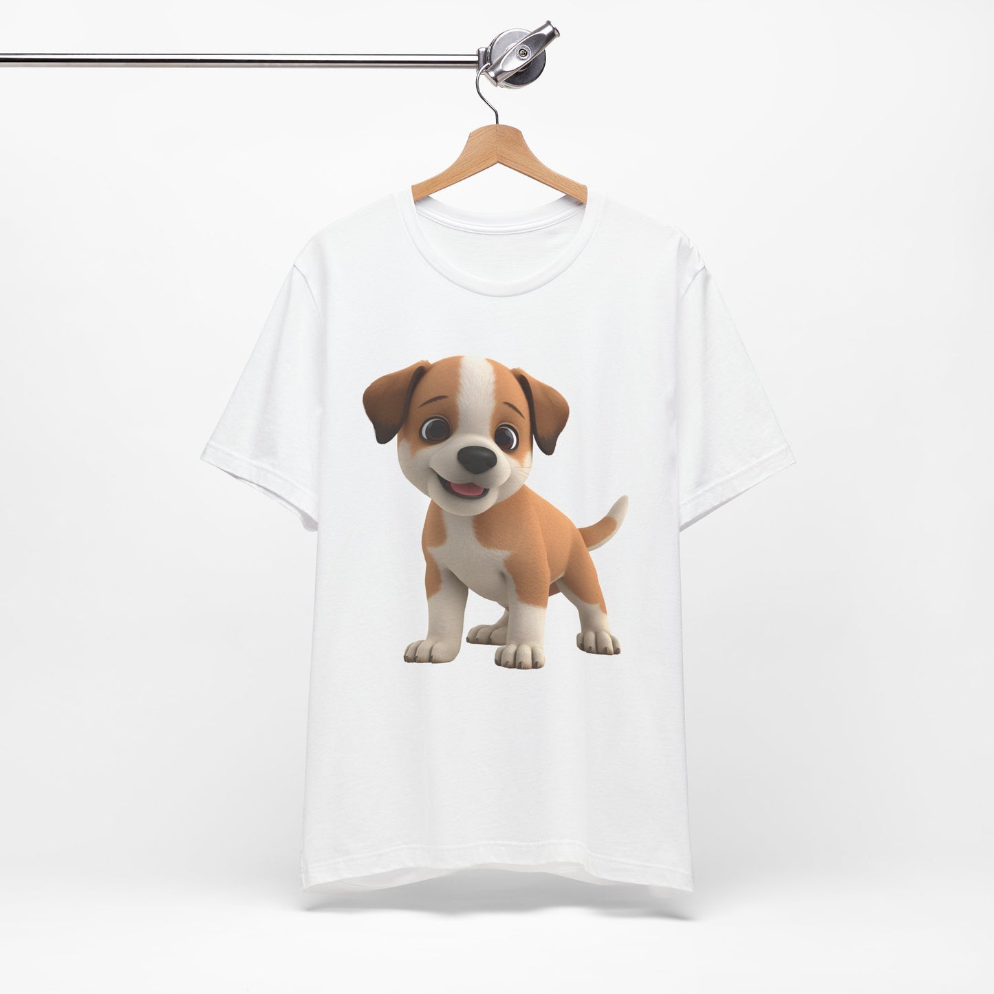 Cute Dog 3D Graphic Tee, Fun Animal Shirt, Dog Lover Gift, Playful Fashion Statement