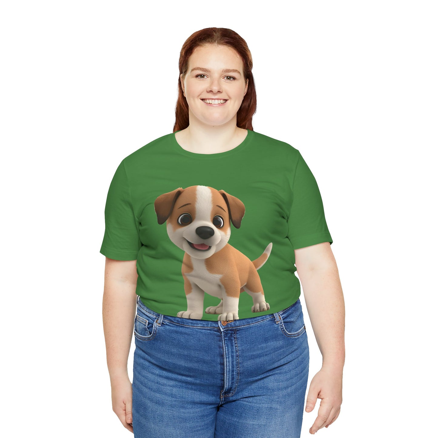 Cute Dog 3D Graphic Tee, Fun Animal Shirt, Dog Lover Gift, Playful Fashion Statement