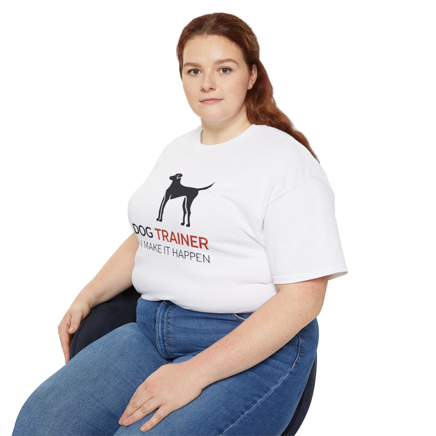 Dog Trainer Tee - I Make It Happen, Gift for Dog Trainers, Pet Lovers, Unisex Cotton Tee, Animal Enthusiast Apparel