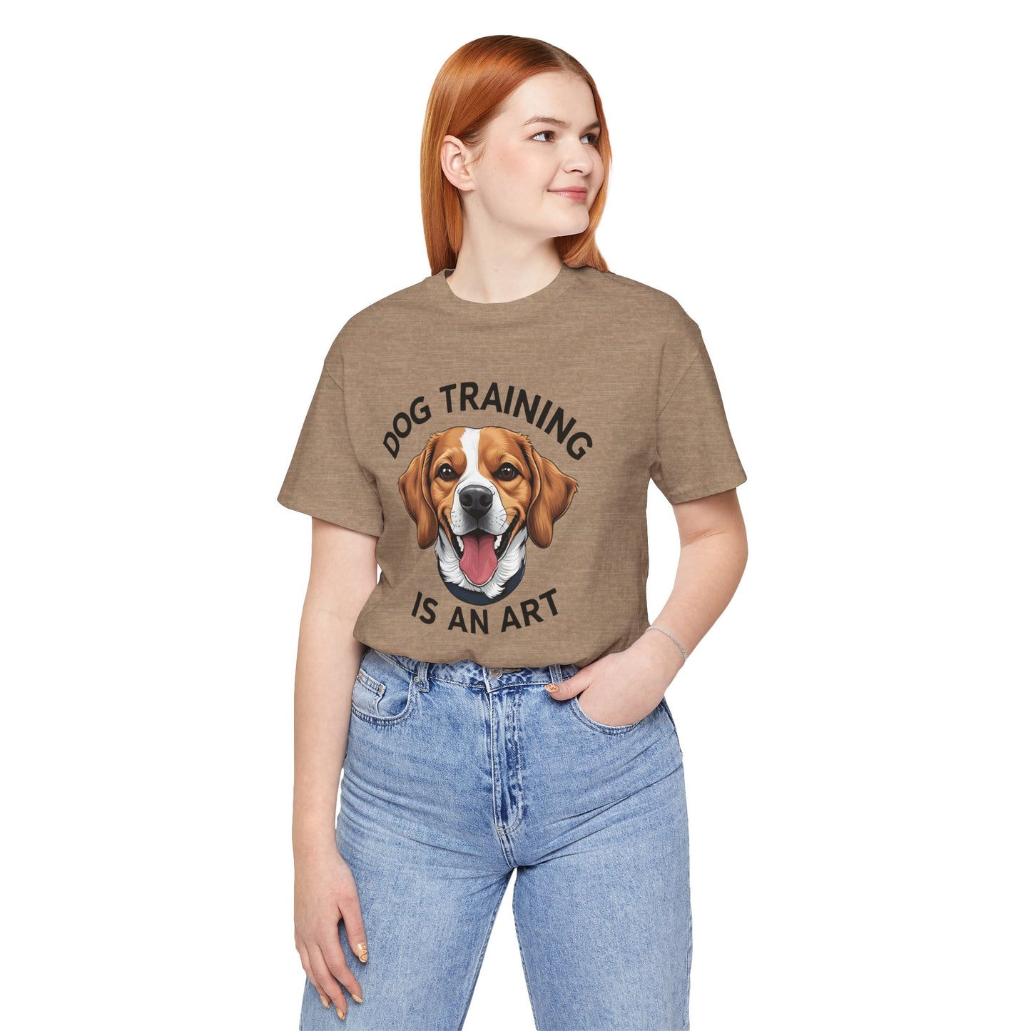 Dog Training is An Art Tee - Unisex Jersey Short Sleeve, Gift for Dog Lovers, Training T-Shirt, Dog Owner Apparel, Cute Canine Shirt