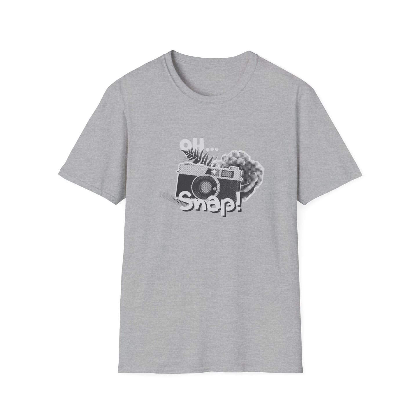 Oh Snap! Graphic T-Shirt, Photography Gift, Unisex Casual Tee, Perfect for Photographers, Photography Lover Apparel
